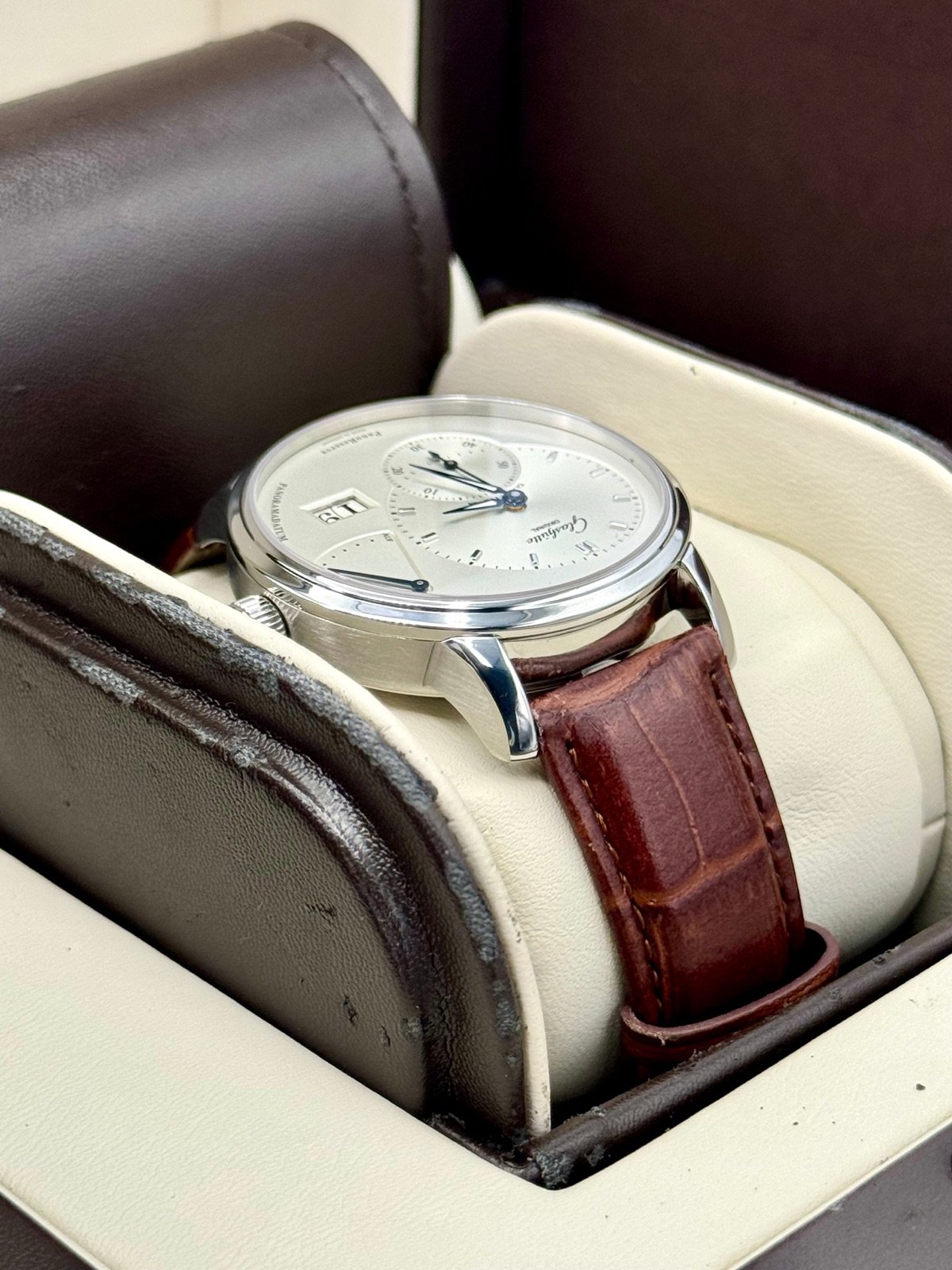 2015 Glashutte Original Panoreserve 40mm 1-65-01-22-12-04 Silver Dial - Image 8