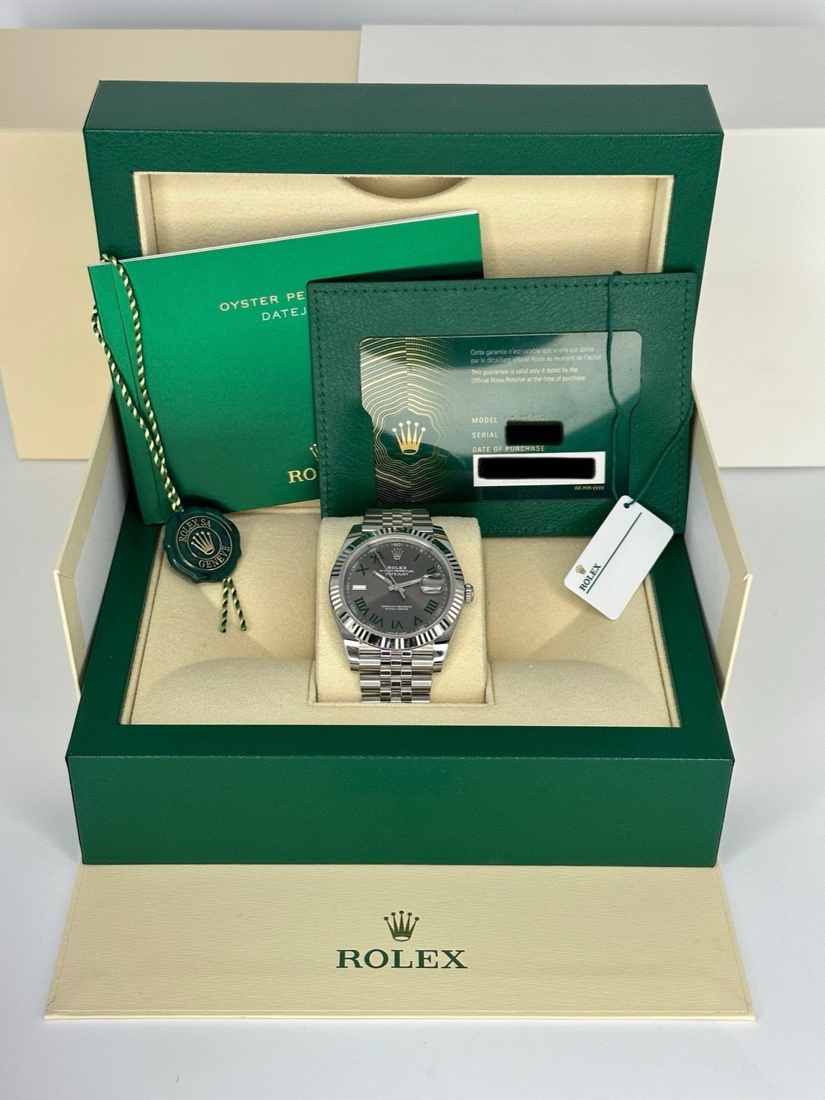 2023 Rolex Datejust 41mm 126334 Stainless Steel Jubilee Wimbledon Dial - Image 12