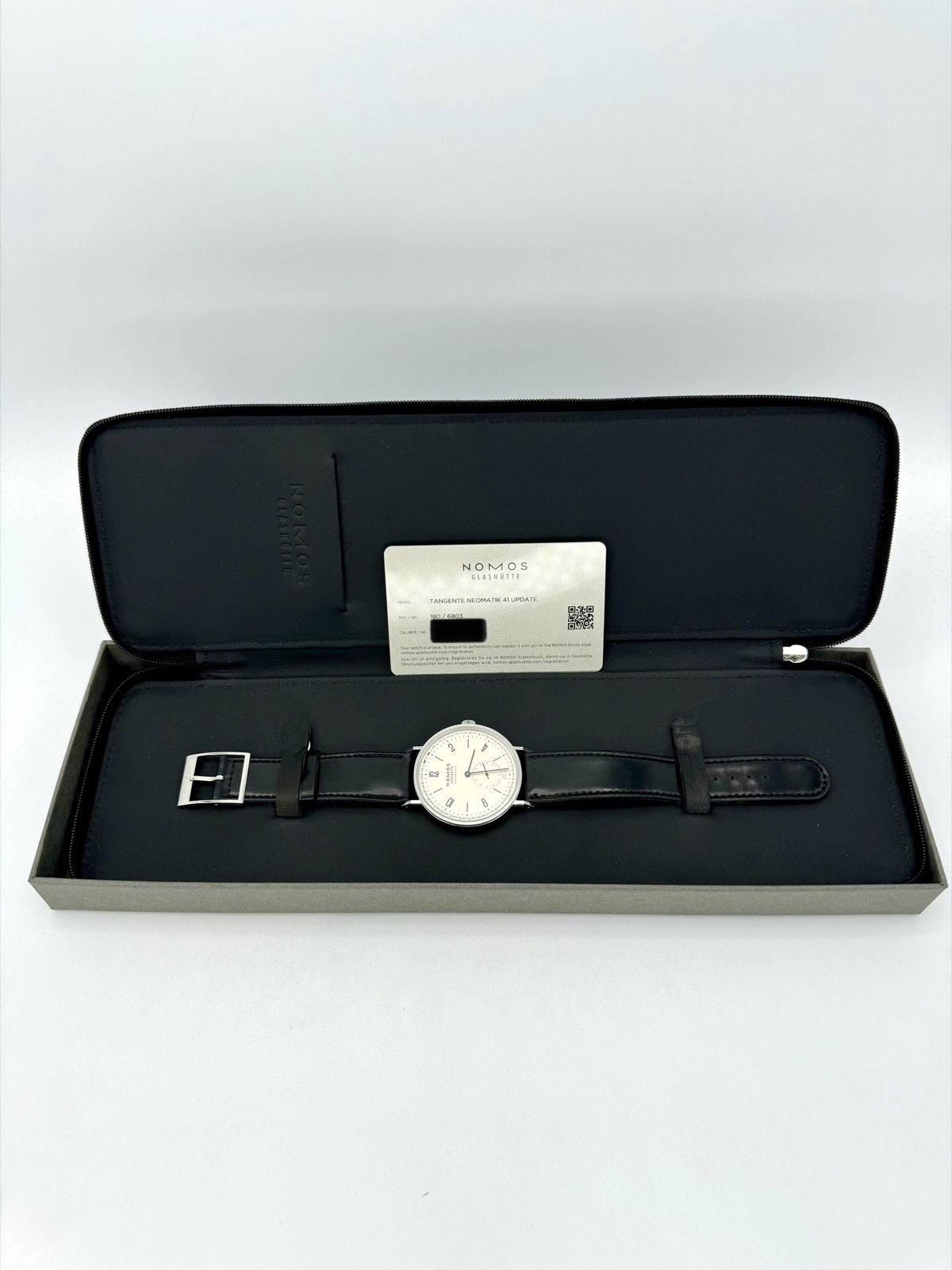 2023 Nomos Tangente Neomatik 41 Update Stainless Steel White Dial - Image 11