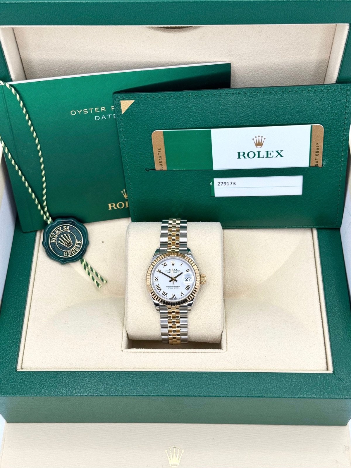 2017 Rolex Lady-Datejust 28mm 279173 Two-Tone Jubilee White Dial - Image 11
