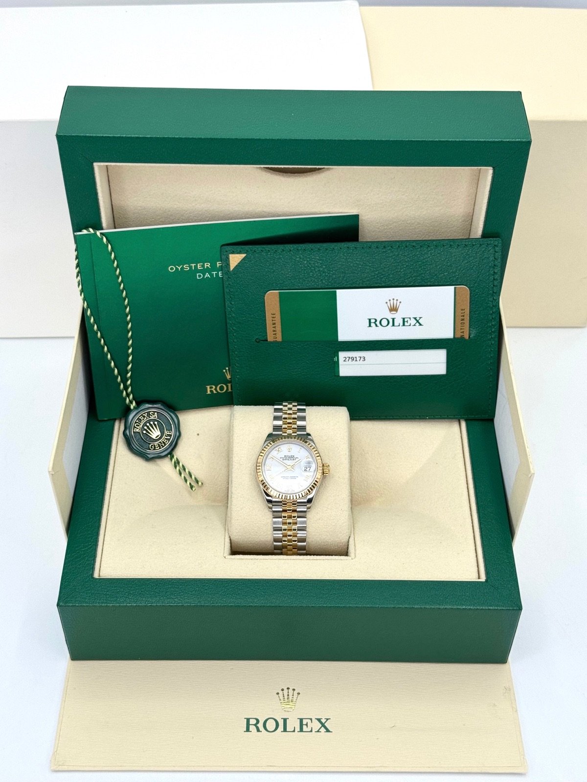 2017 Rolex Lady-Datejust 28mm 279173 Two-Tone Jubilee White Dial - Image 12