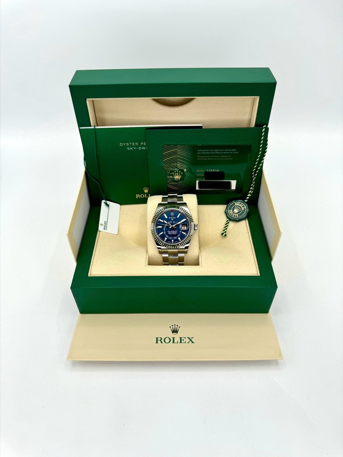 2022 Rolex Sky-Dweller 42mm 326934 Stainless Steel Oyster Blue Dial - Image 11