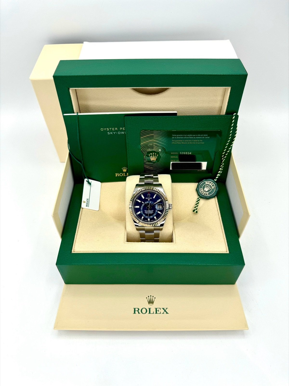 2022 Rolex Sky-Dweller 42mm 326934 Stainless Steel Oyster Blue Dial - Image 12