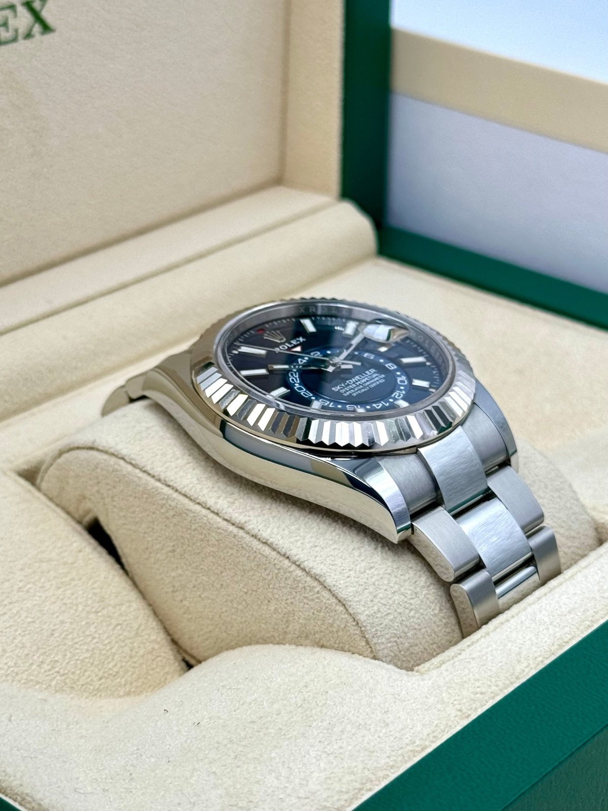 2022 Rolex Sky-Dweller 42mm 326934 Stainless Steel Oyster Blue Dial - Image 6