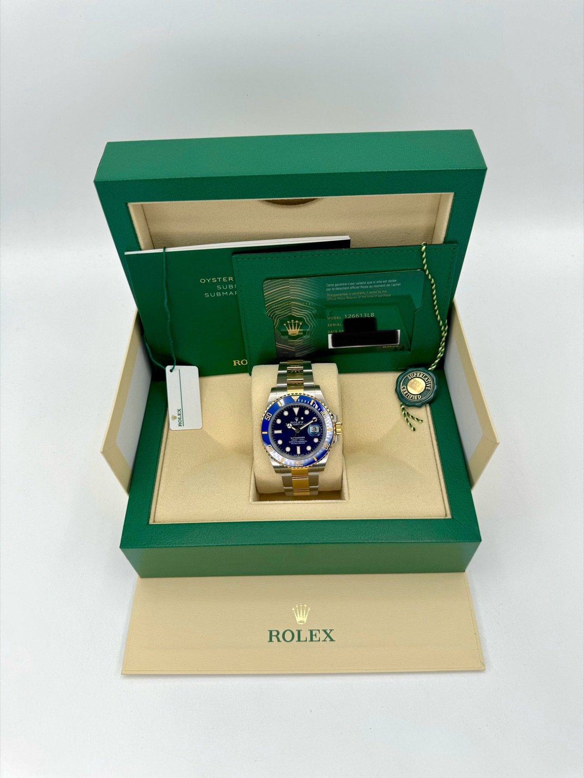 2024 Rolex Submariner “Bluesy” 41mm 126613LB Two-Tone Blue Dial (Unworn) - Image 11