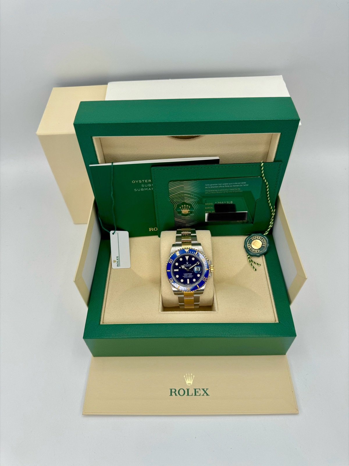 2024 Rolex Submariner “Bluesy” 41mm 126613LB Two-Tone Blue Dial (Unworn) - Image 12