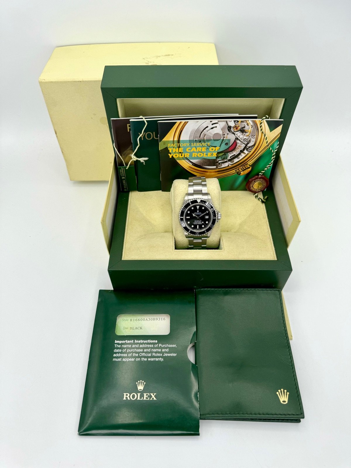 2005 Rolex Sea-Dweller 40mm 16600 Stainless Steel Black Dial - Image 12