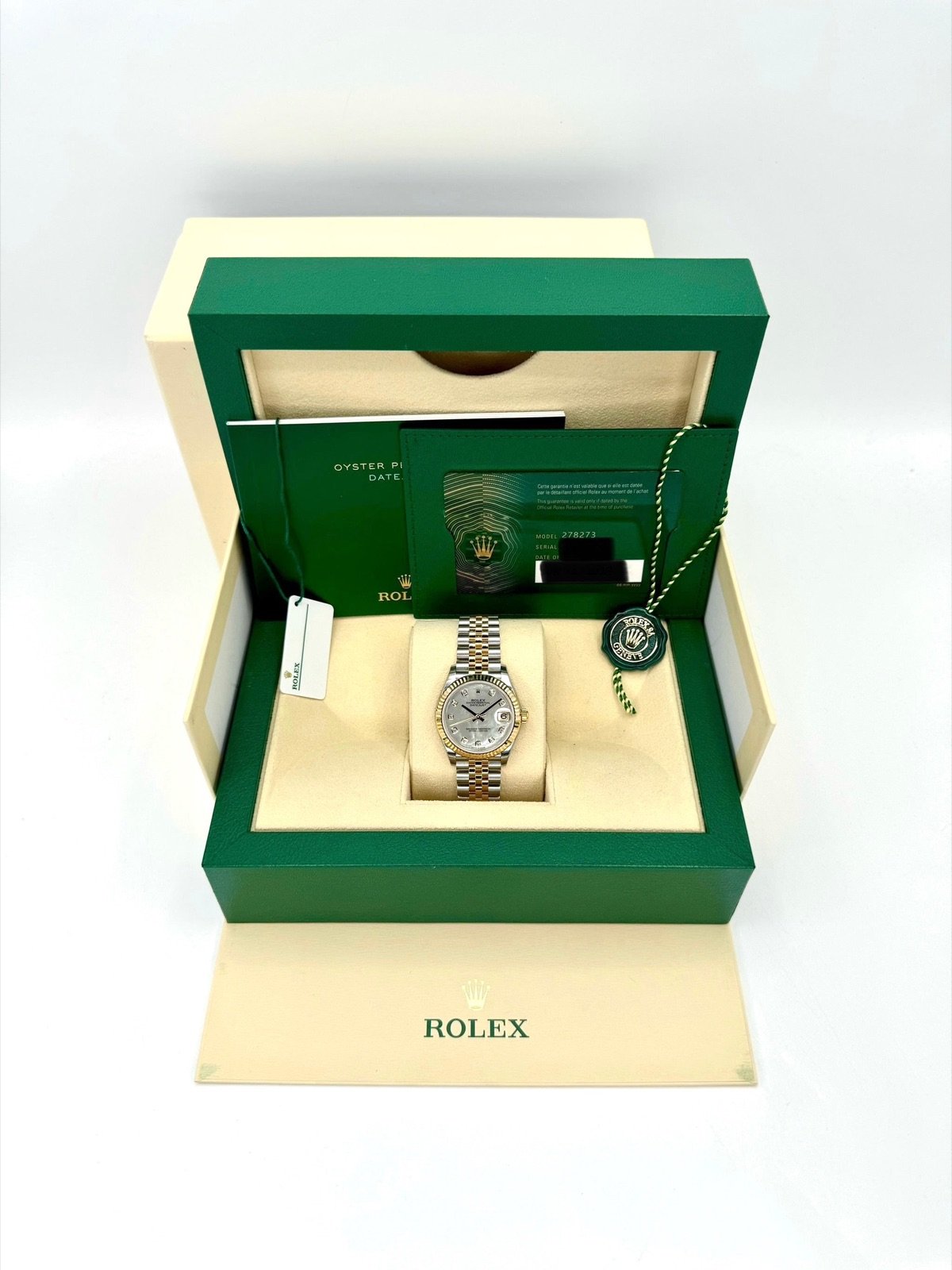 2023 Rolex Datejust 31mm 278273 Two-Tone Jubilee MOP Dimond Dial (Unworn) - Image 12