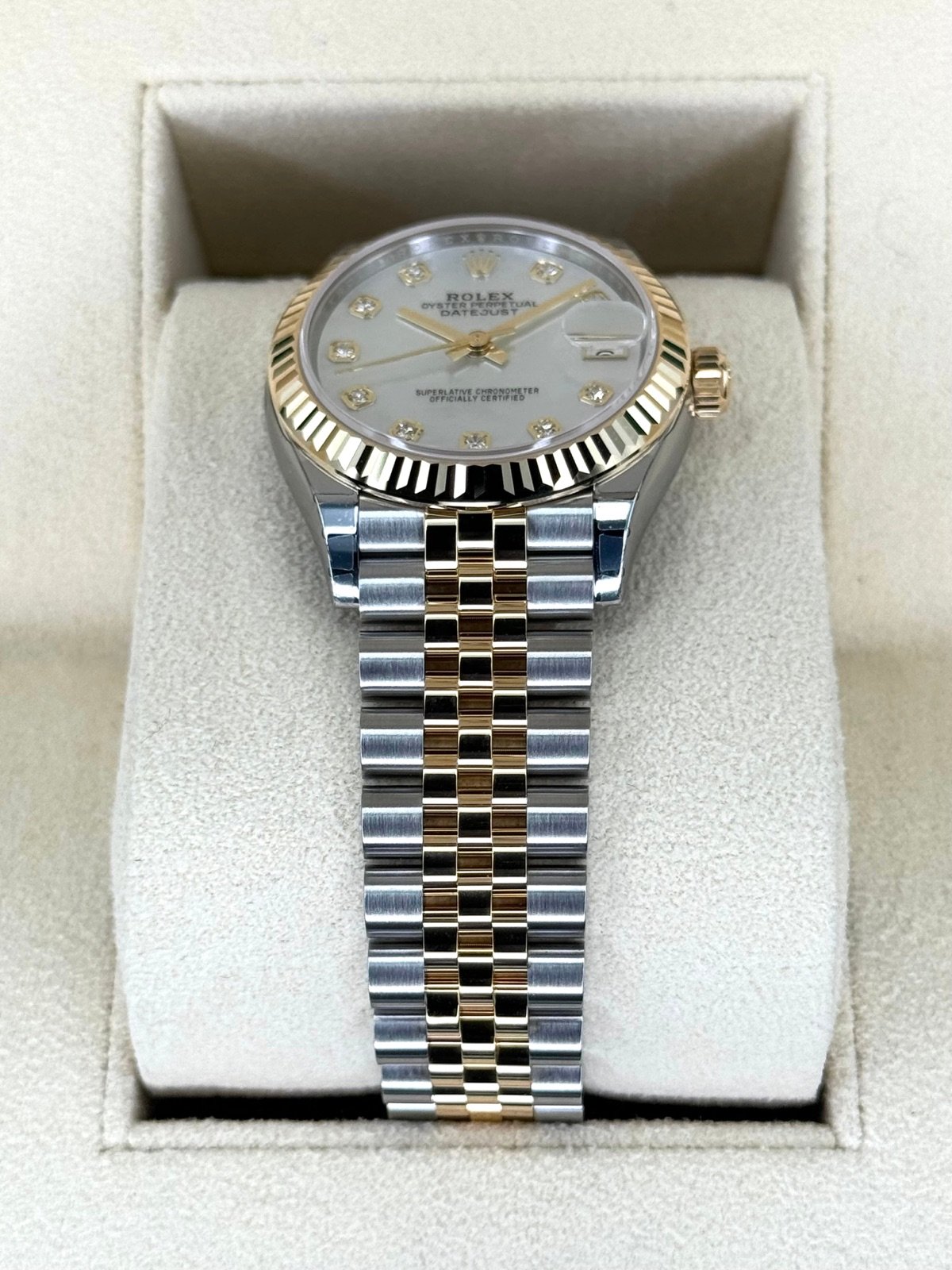 2023 Rolex Datejust 31mm 278273 Two-Tone Jubilee MOP Dimond Dial (Unworn) - Image 3