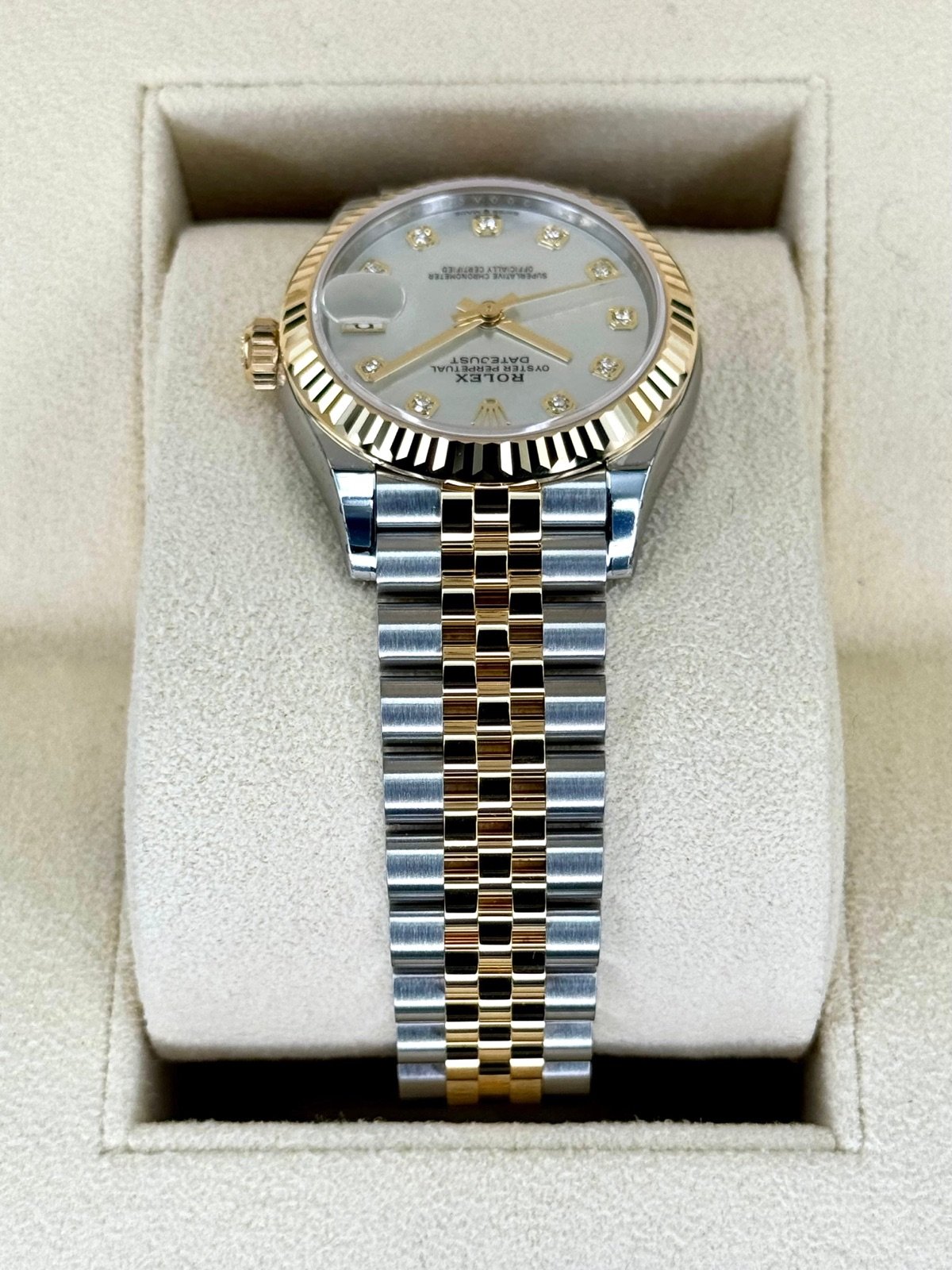 2023 Rolex Datejust 31mm 278273 Two-Tone Jubilee MOP Dimond Dial (Unworn) - Image 4