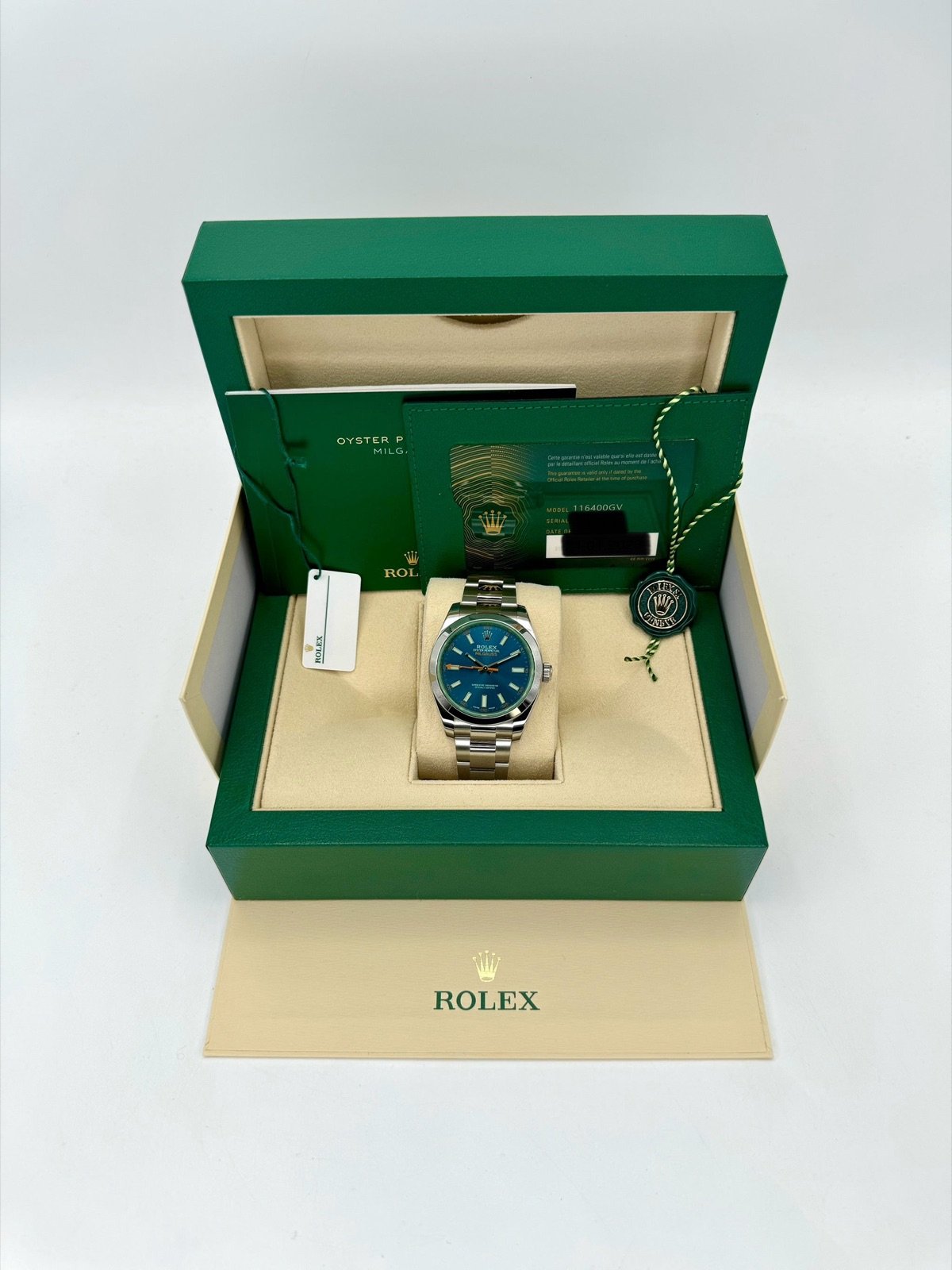 2023 Rolex Milgauss 40mm 116400GV Stainless Steel Blue Dial - Image 11