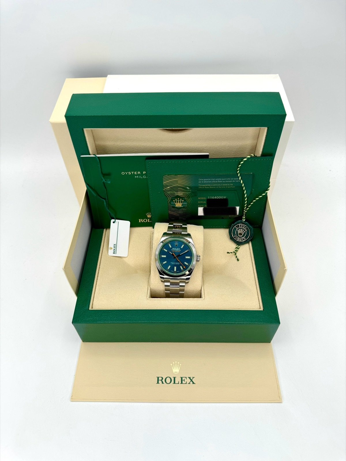 2023 Rolex Milgauss 40mm 116400GV Stainless Steel Blue Dial - Image 12