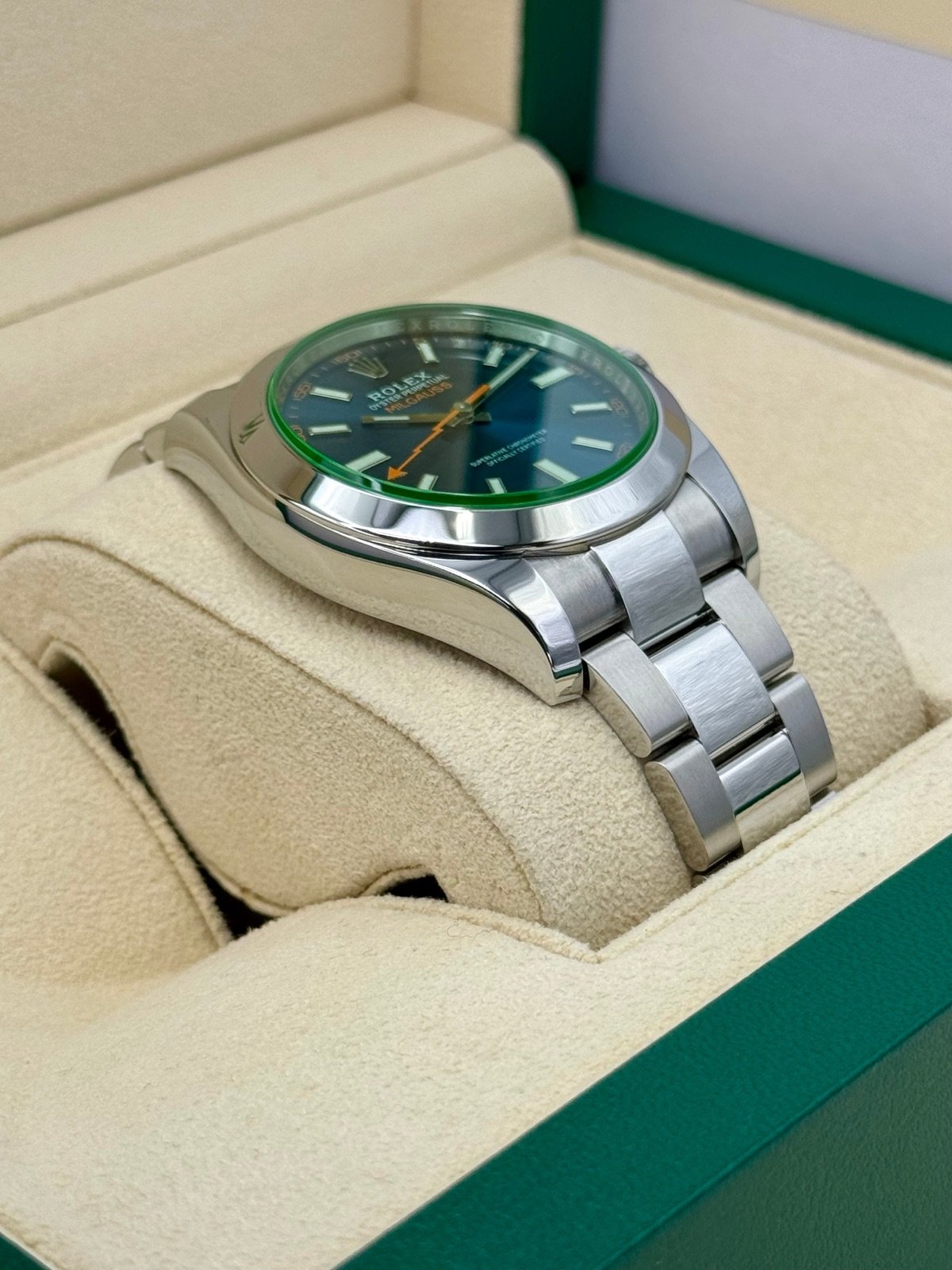 2023 Rolex Milgauss 40mm 116400GV Stainless Steel Blue Dial - Image 6