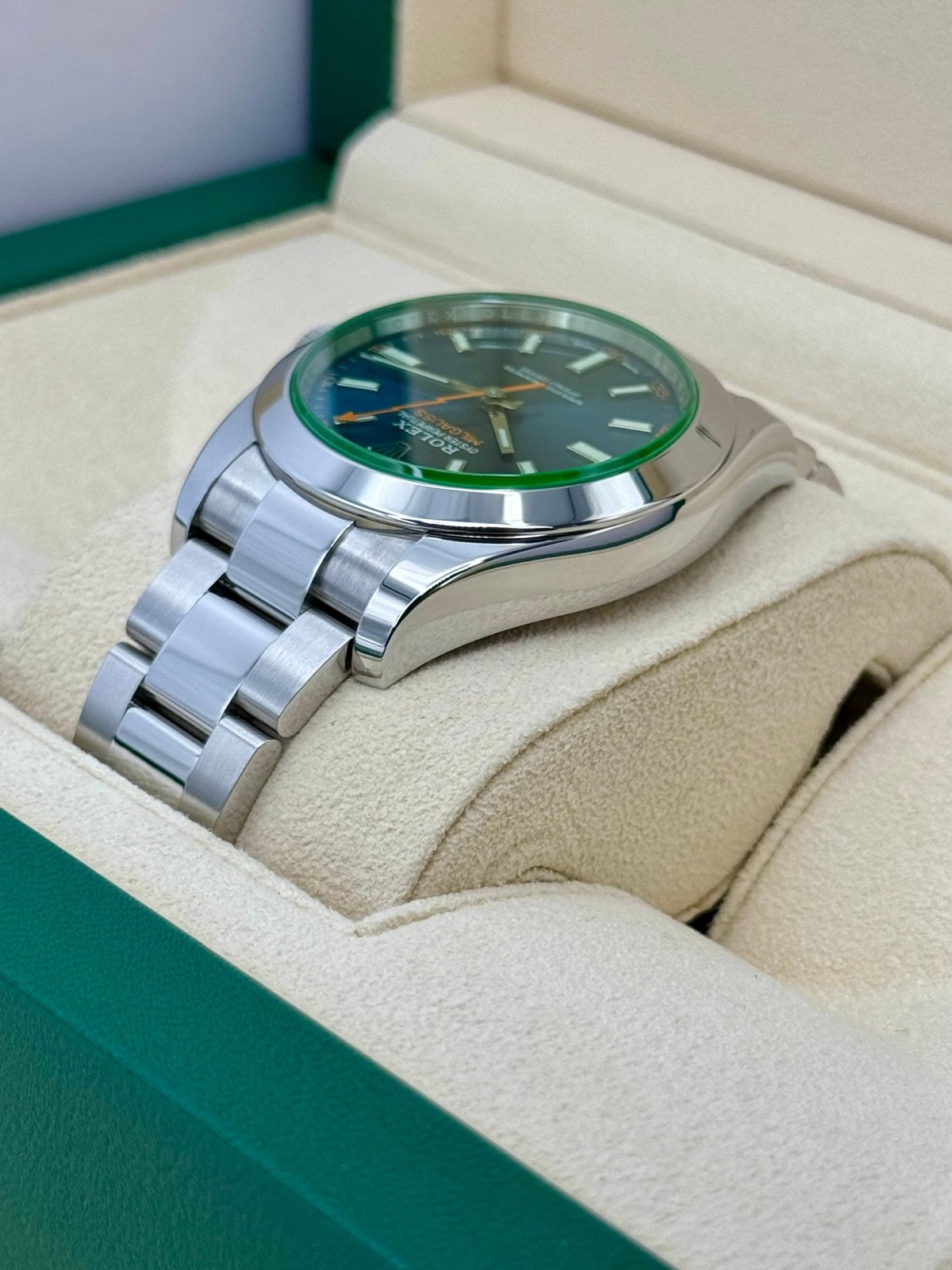 2023 Rolex Milgauss 40mm 116400GV Stainless Steel Blue Dial - Image 7