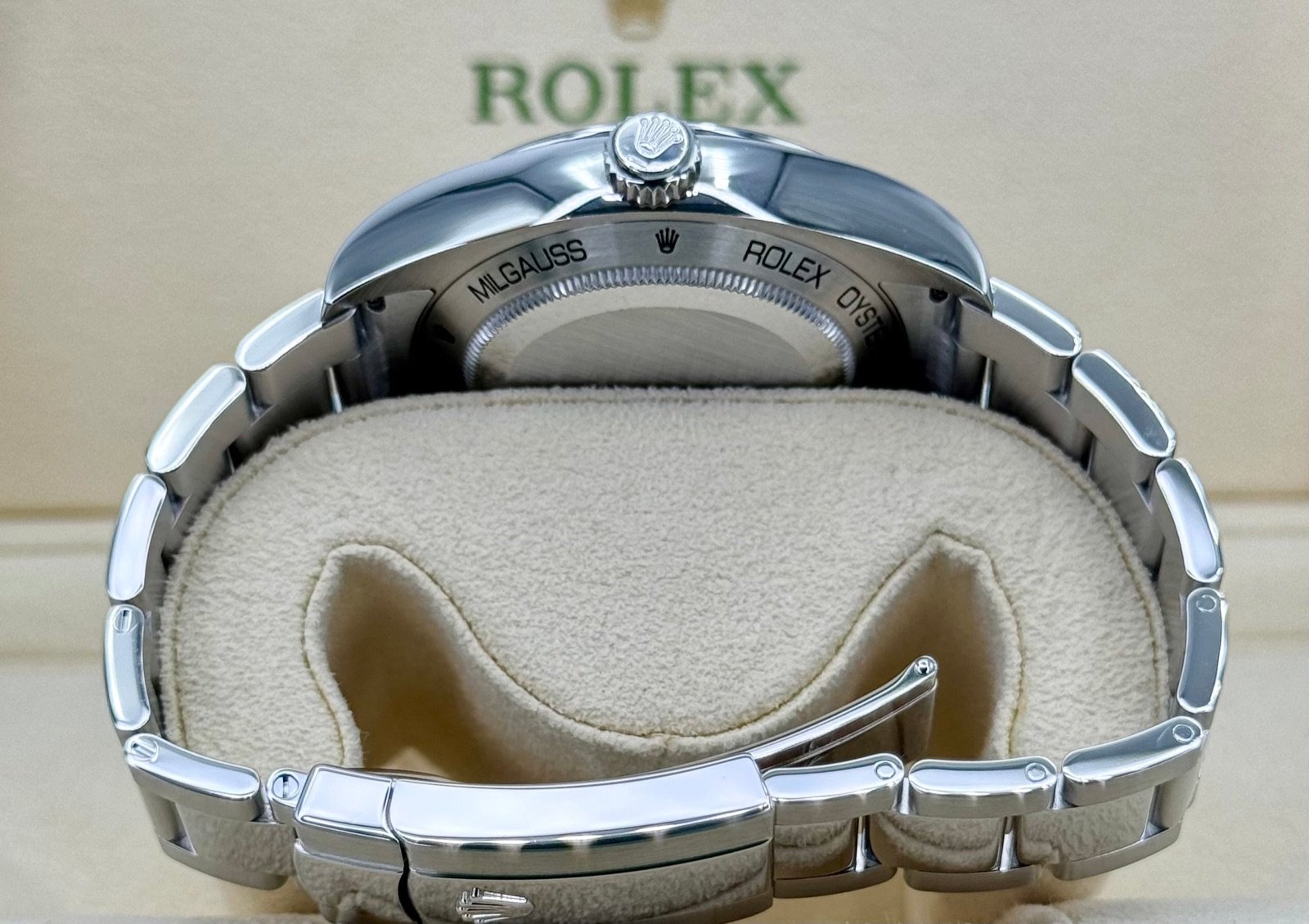 2023 Rolex Milgauss 40mm 116400GV Stainless Steel Blue Dial - Image 9