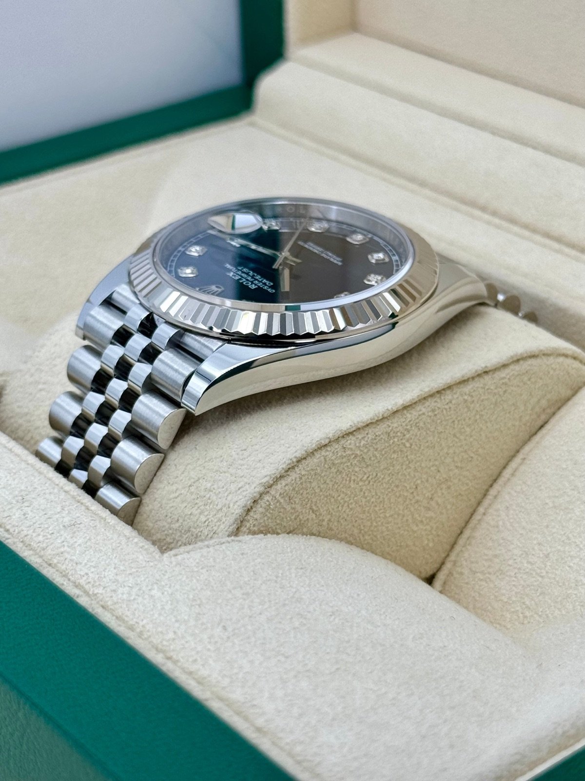 2022 Rolex Datejust 41mm 126334 Jubilee Blue Diamond Dial - Image 7