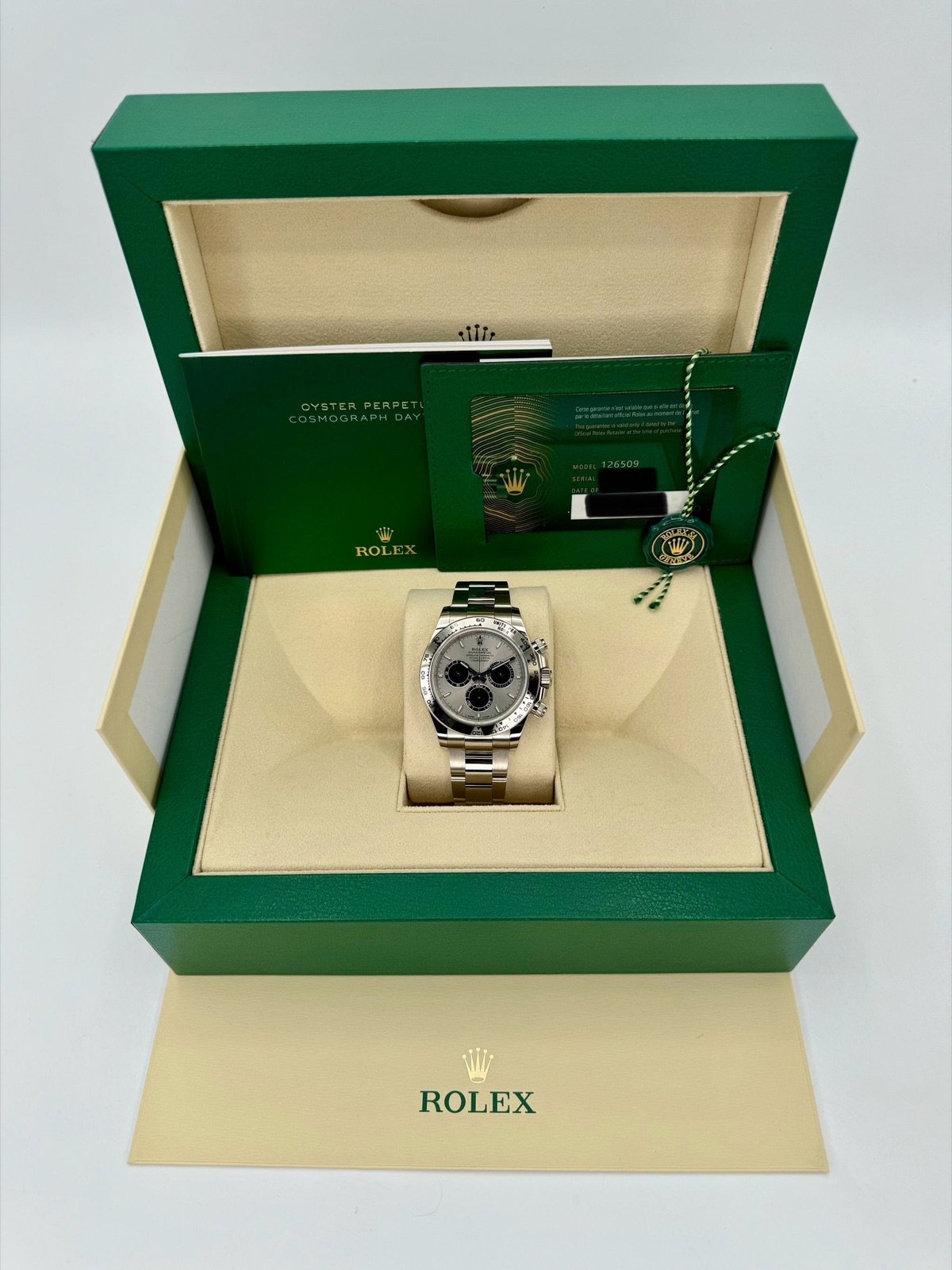 2023 Rolex Daytona 40mm 126509 White Gold Ghost Dial (Unworn) - Image 11