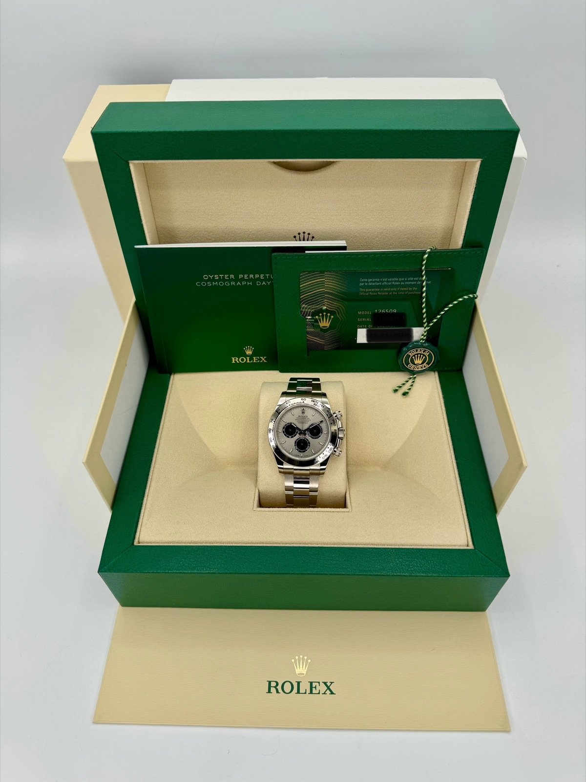 2023 Rolex Daytona 40mm 126509 White Gold Ghost Dial (Unworn) - Image 12