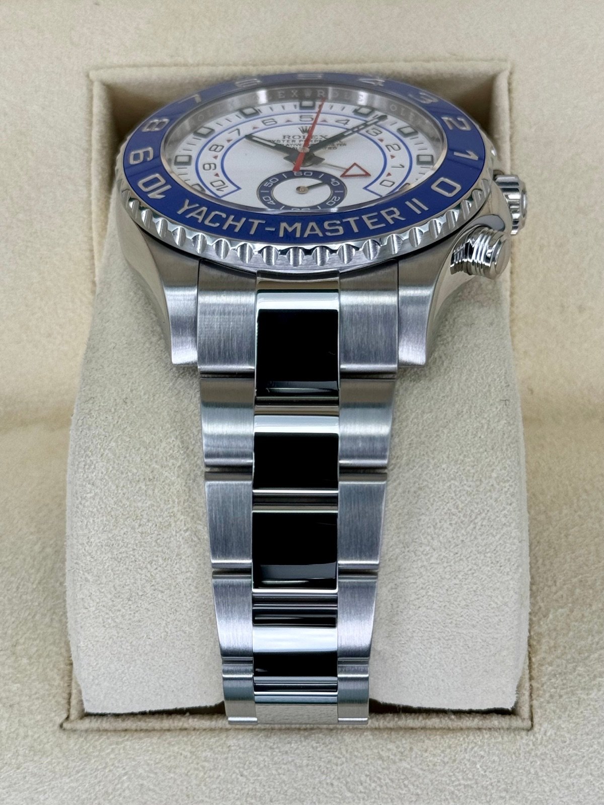 2013 Rolex Yacht-Master II 44mm 116680 Stainless Steel White Dial - Image 3