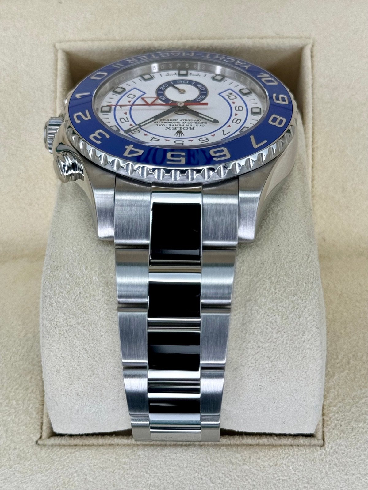 2013 Rolex Yacht-Master II 44mm 116680 Stainless Steel White Dial - Image 4