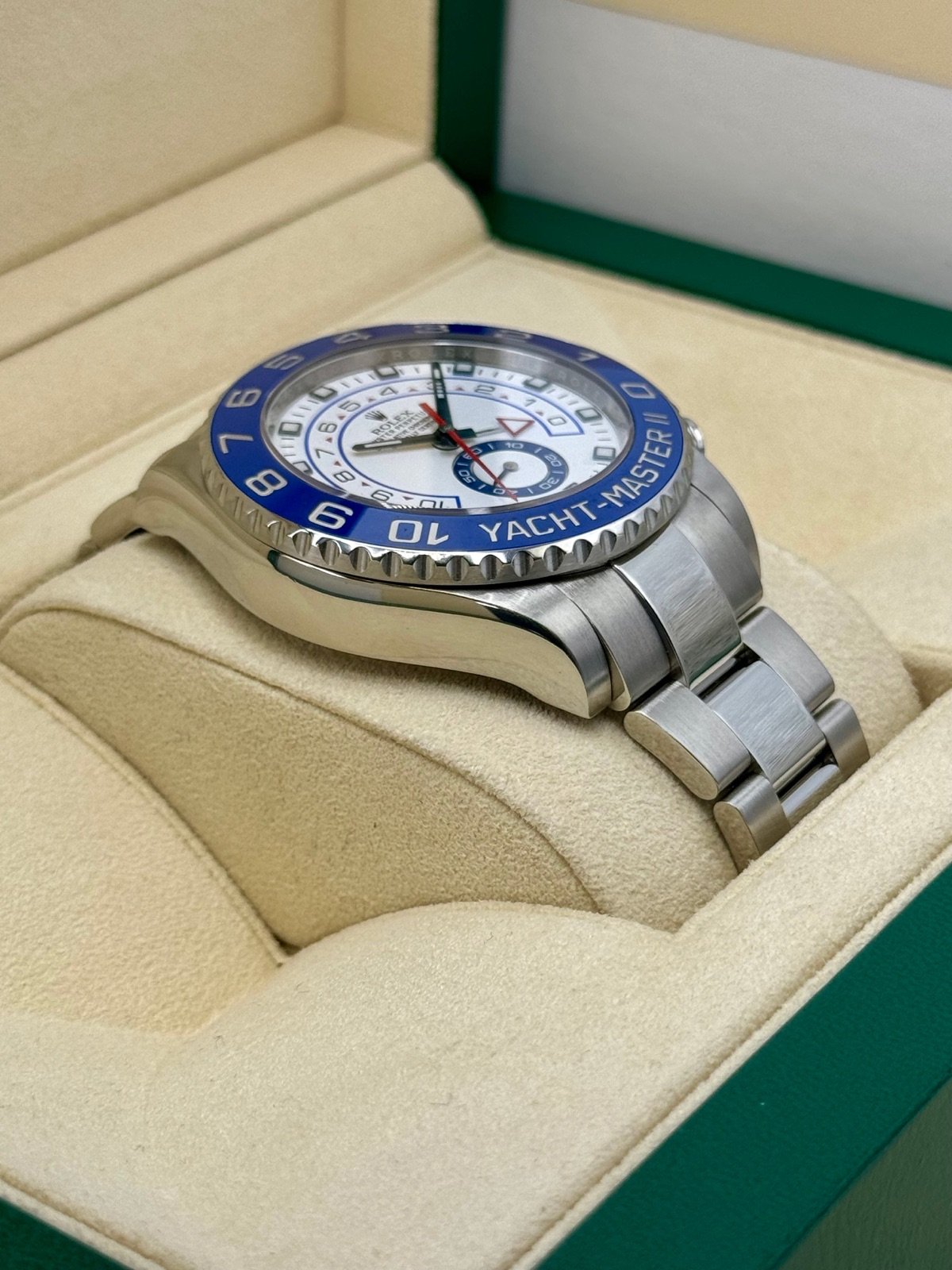 2013 Rolex Yacht-Master II 44mm 116680 Stainless Steel White Dial - Image 6