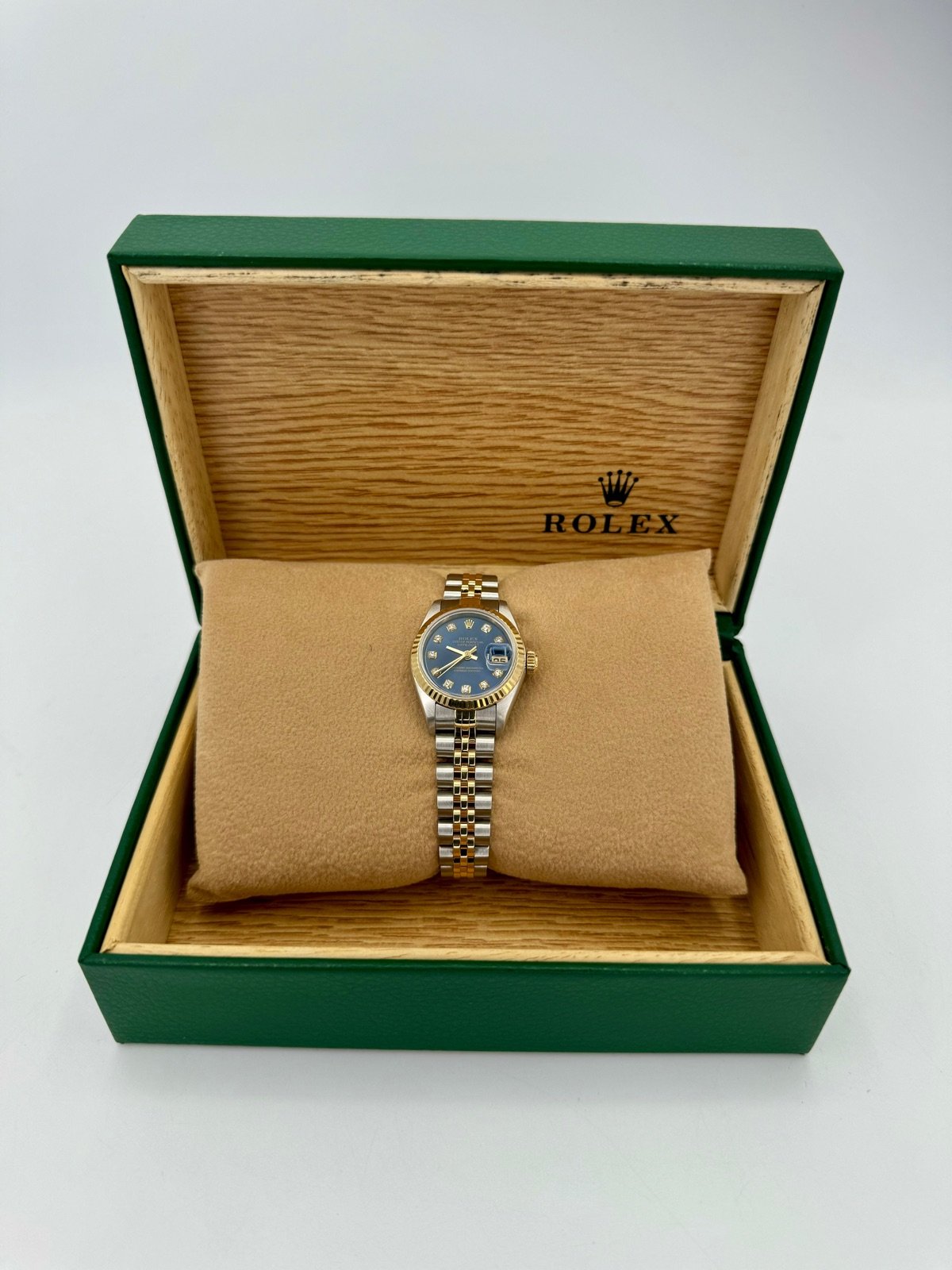 Rolex Lady-Datejust 28mm 79173 Two-Tone Blue 10 Diamond Dial - Image 11