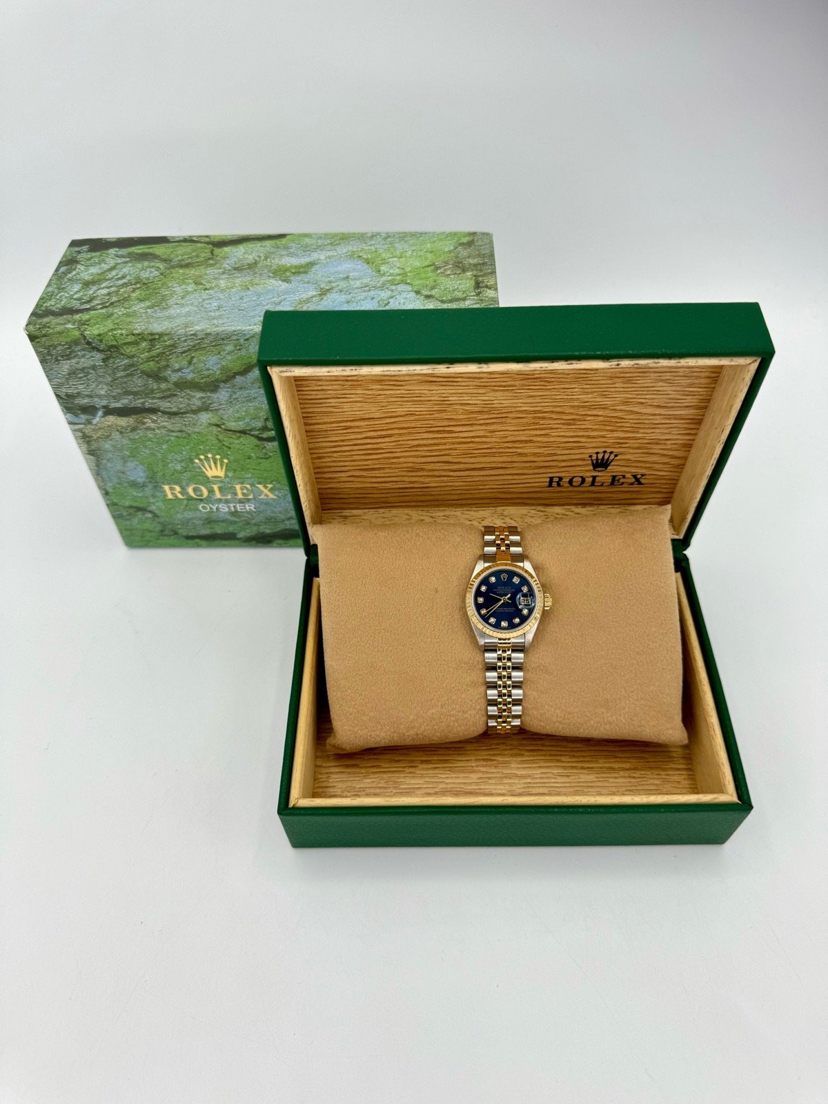 Rolex Lady-Datejust 28mm 79173 Two-Tone Blue 10 Diamond Dial - Image 12
