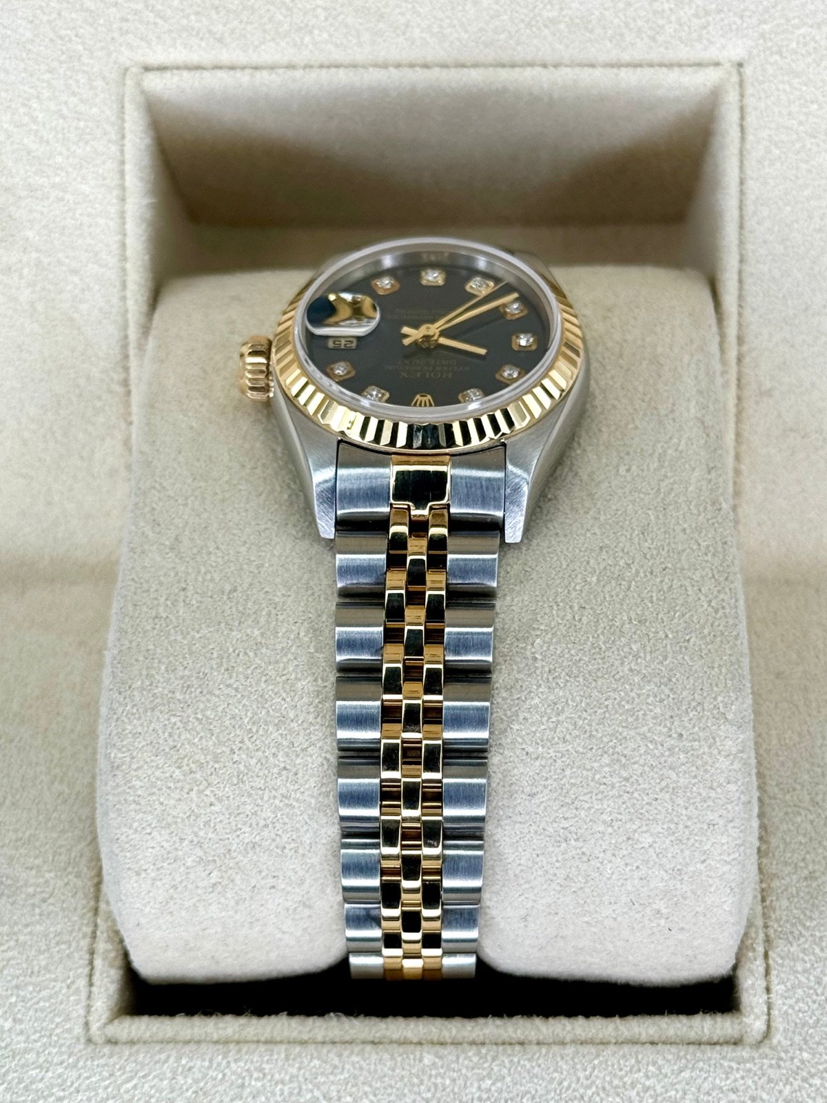 Rolex Lady-Datejust 28mm 79173 Two-Tone Blue 10 Diamond Dial - Image 4