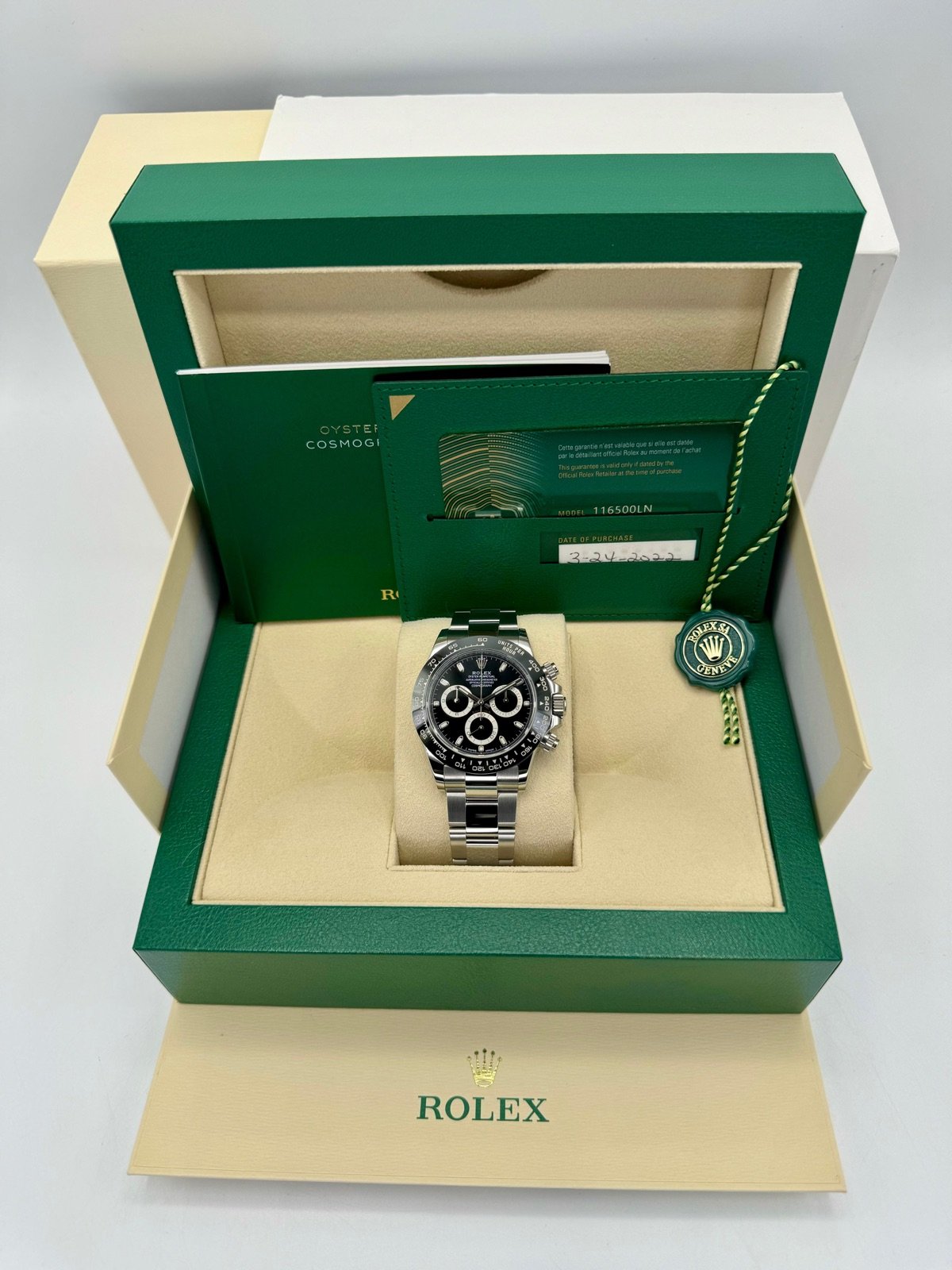 2022 Rolex Daytona 40mm 116500LN Stainless Steel Black Dial (Unworn) - Image 12