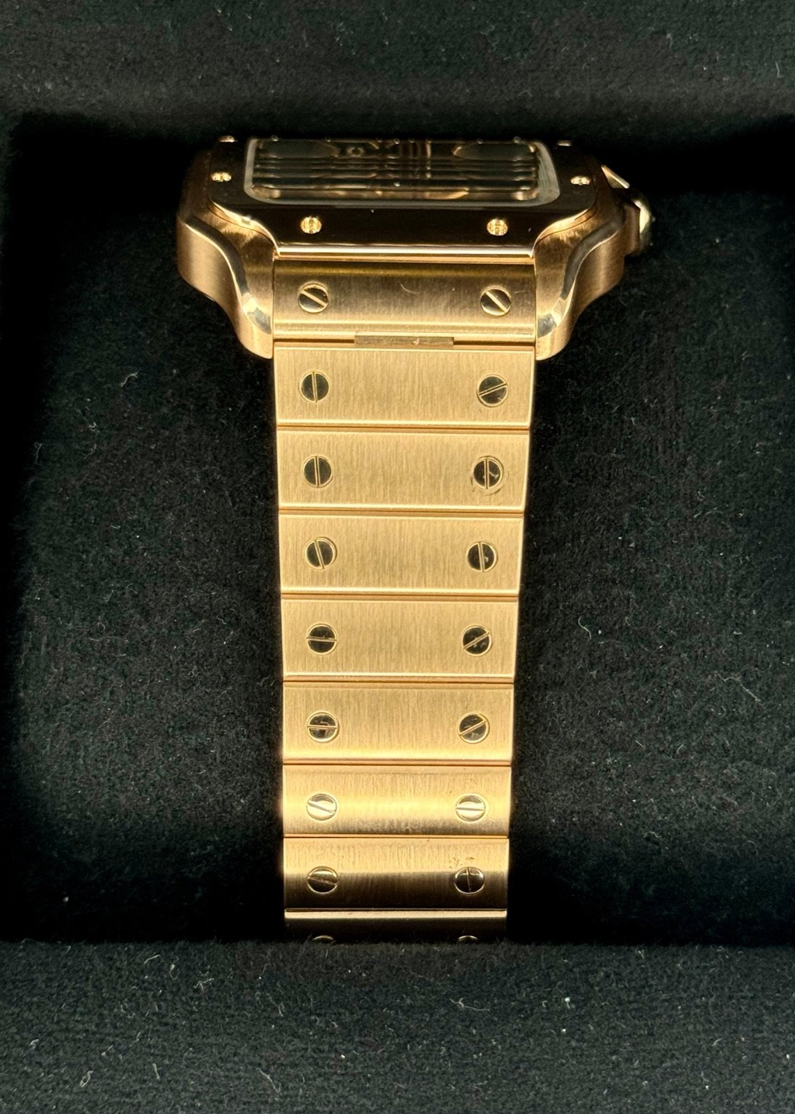 2021 Santos De Cartier 39.8mm WHSA0016 Rose Gold Skeleton Dial - Image 3