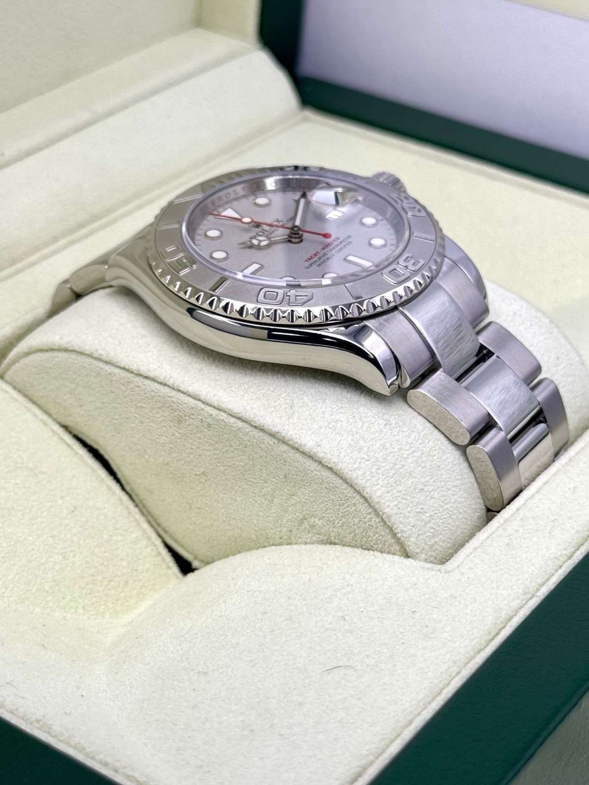 2014 Rolex Yacht-Master 40mm 16622 Platinum Bezel and Dial - Image 6