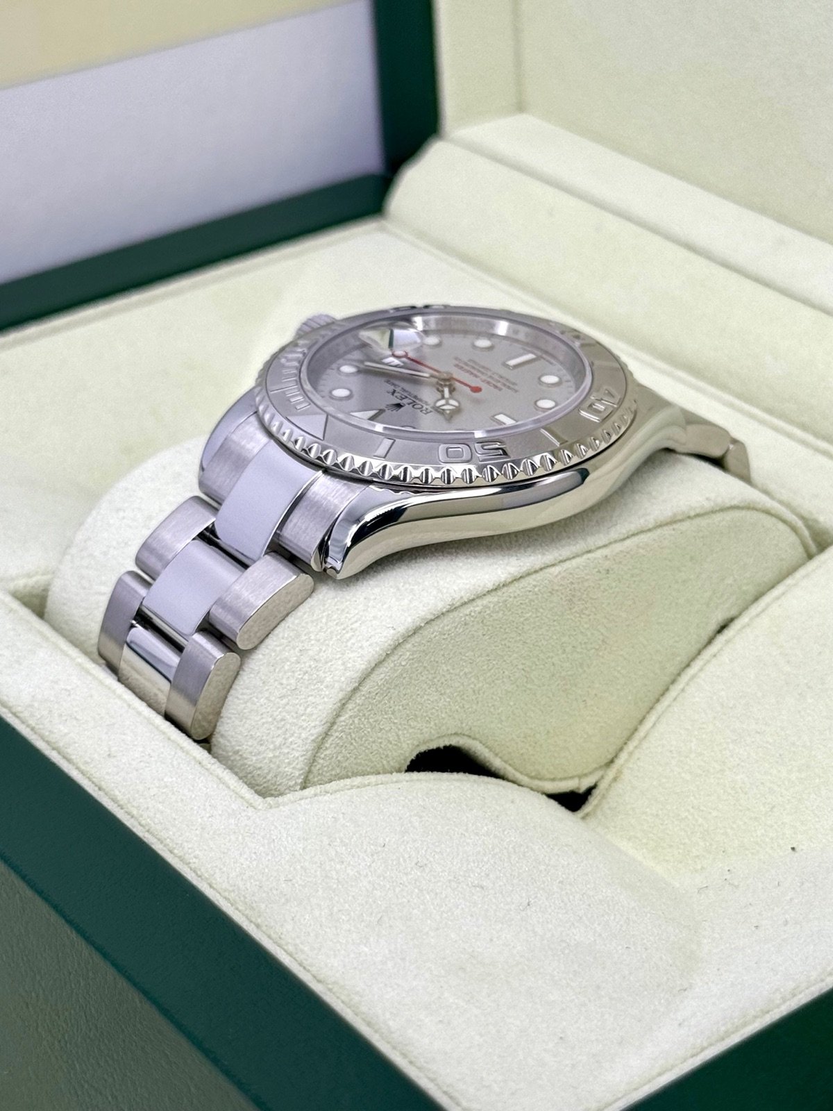 2014 Rolex Yacht-Master 40mm 16622 Platinum Bezel and Dial - Image 7