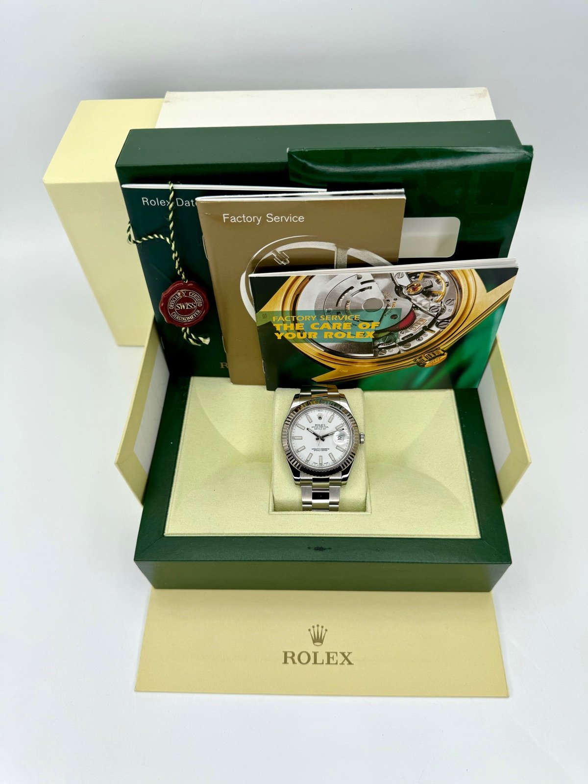 Rolex Datejust 41mm 116334 Stainless Steel Oyster White Dial - Image 11