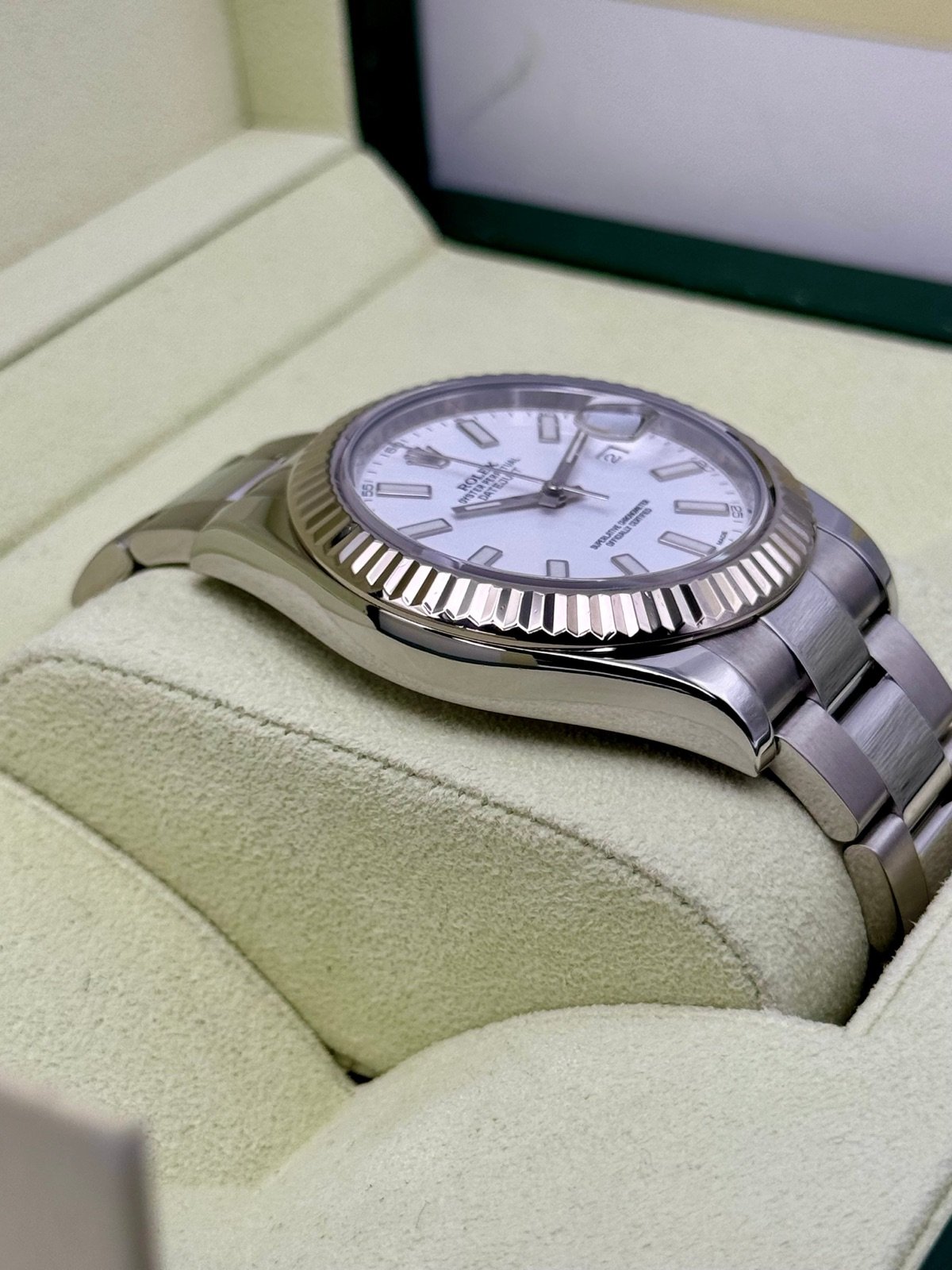 Rolex Datejust 41mm 116334 Stainless Steel Oyster White Dial - Image 6