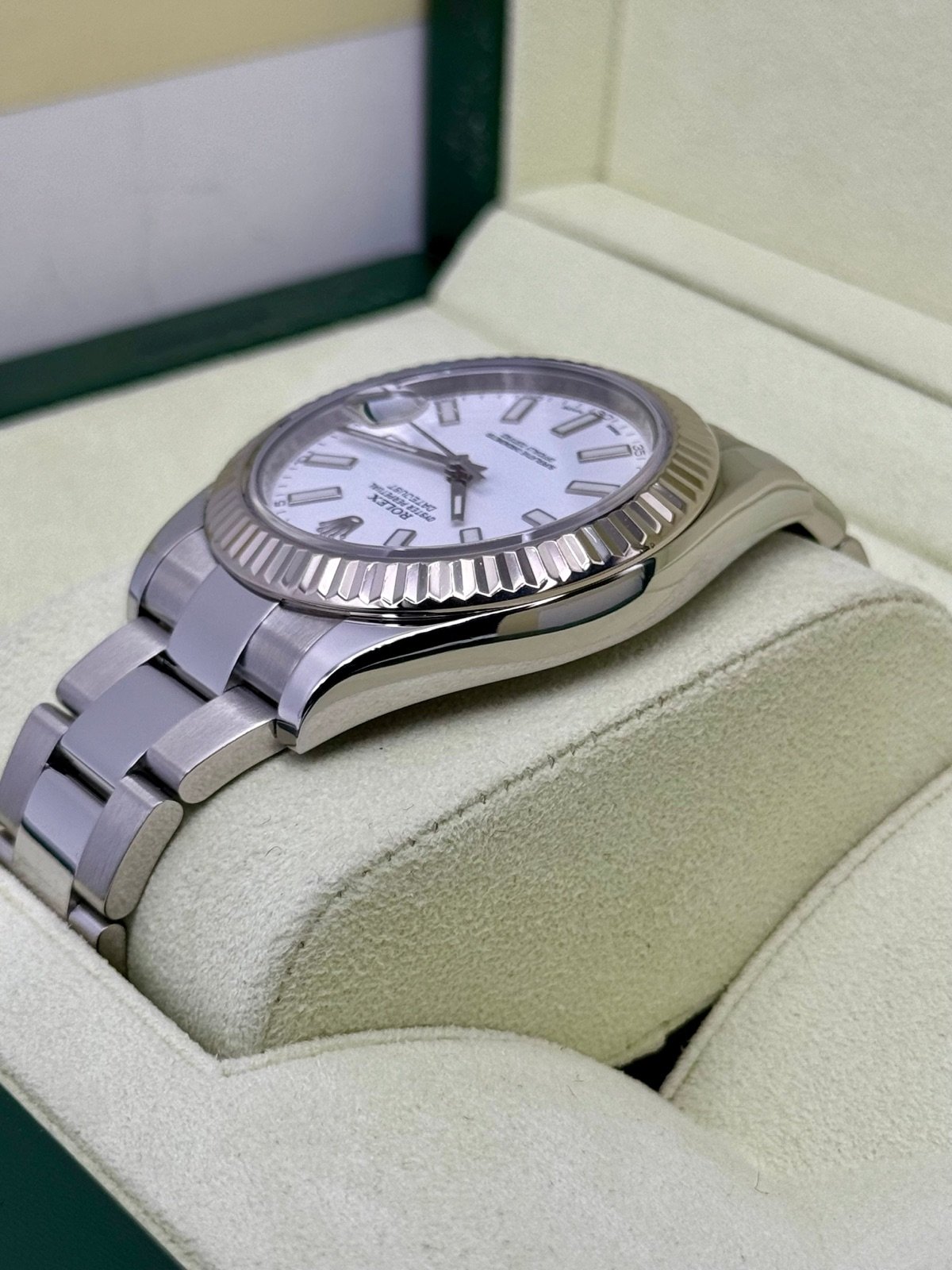 Rolex Datejust 41mm 116334 Stainless Steel Oyster White Dial - Image 7