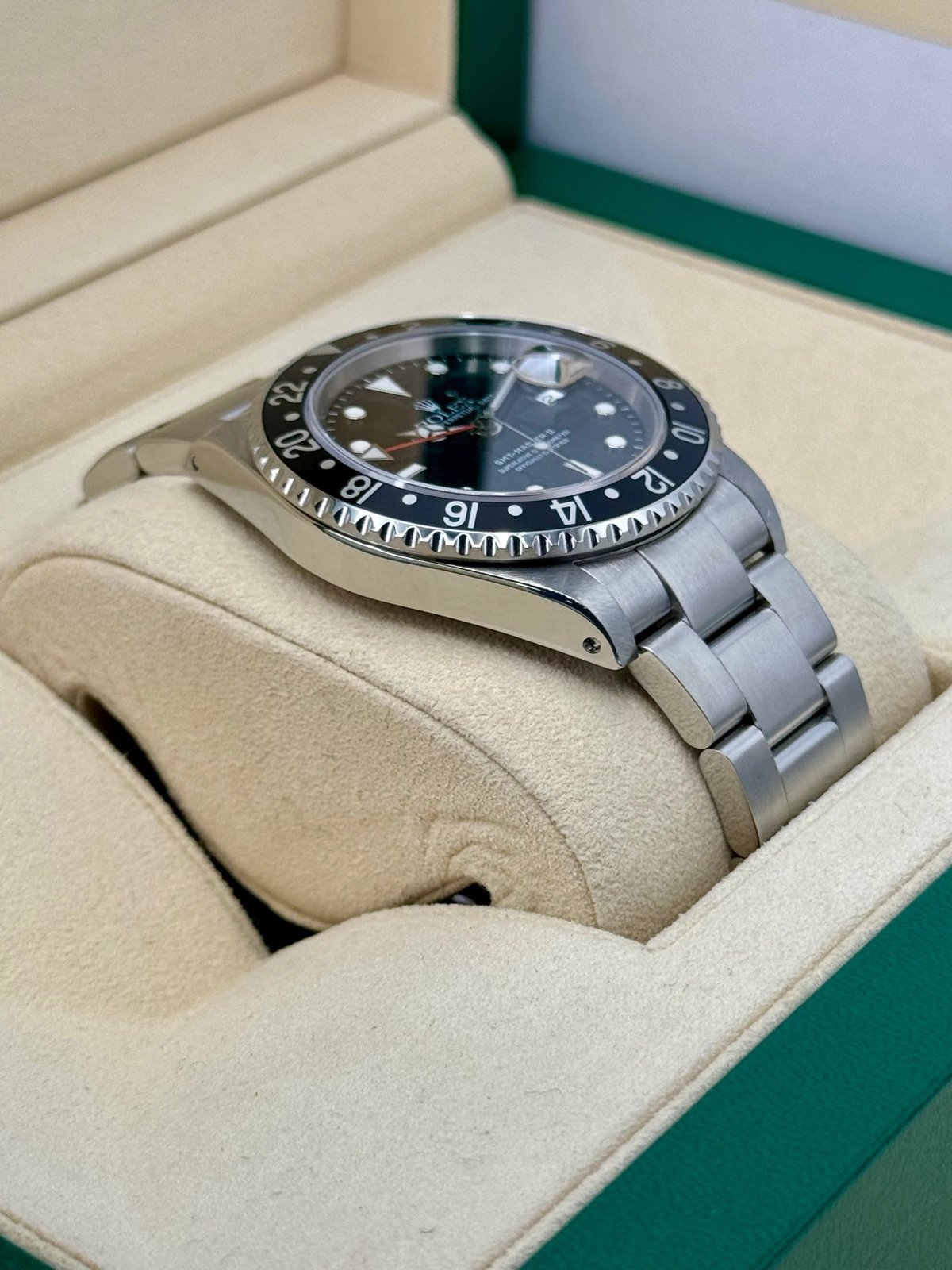 2003 Rolex GMT-Master II 40mm 16710LN Stainless Steel Black Dial - Image 6