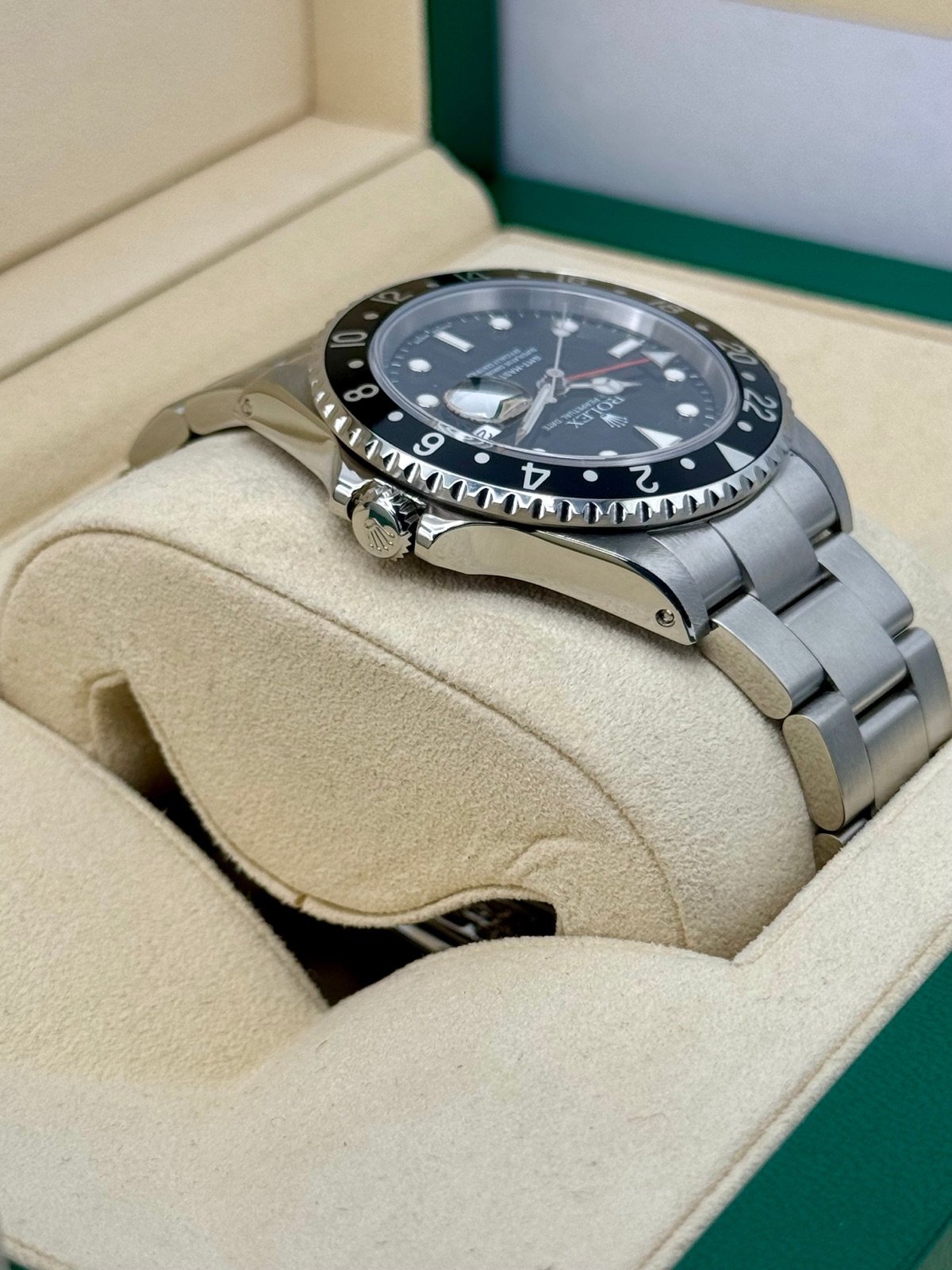 2003 Rolex GMT-Master II 40mm 16710LN Stainless Steel Black Dial - Image 8