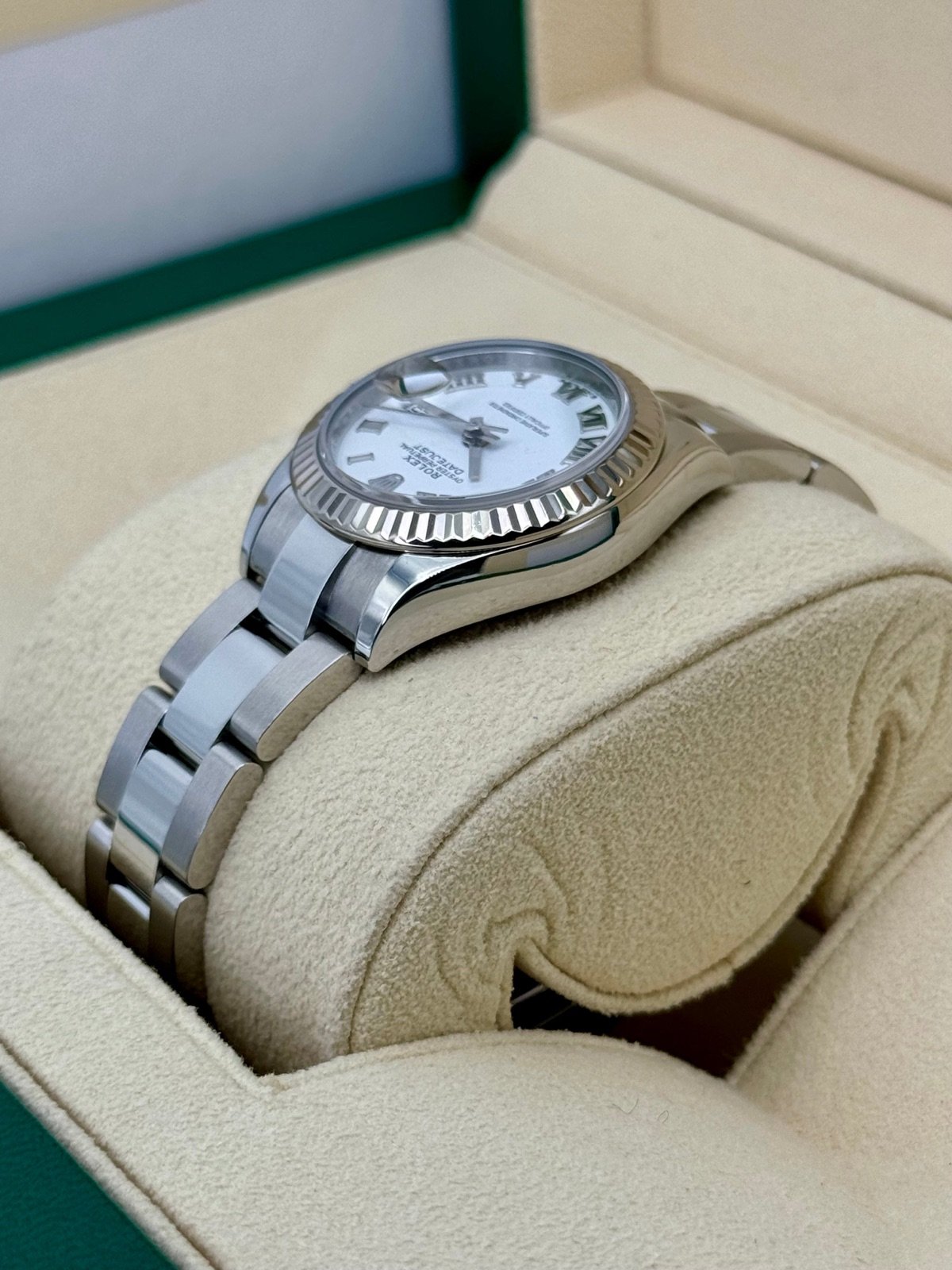 2021 Rolex Lady Datejust 28mm 279174 Stainless Steel Oyster White Dial - Image 7