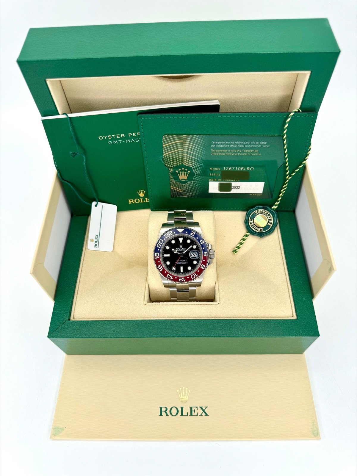 2022 GMT-Master II “Pepsi” 40mm 126710BLRO Oyster (Unworn) - Image 11
