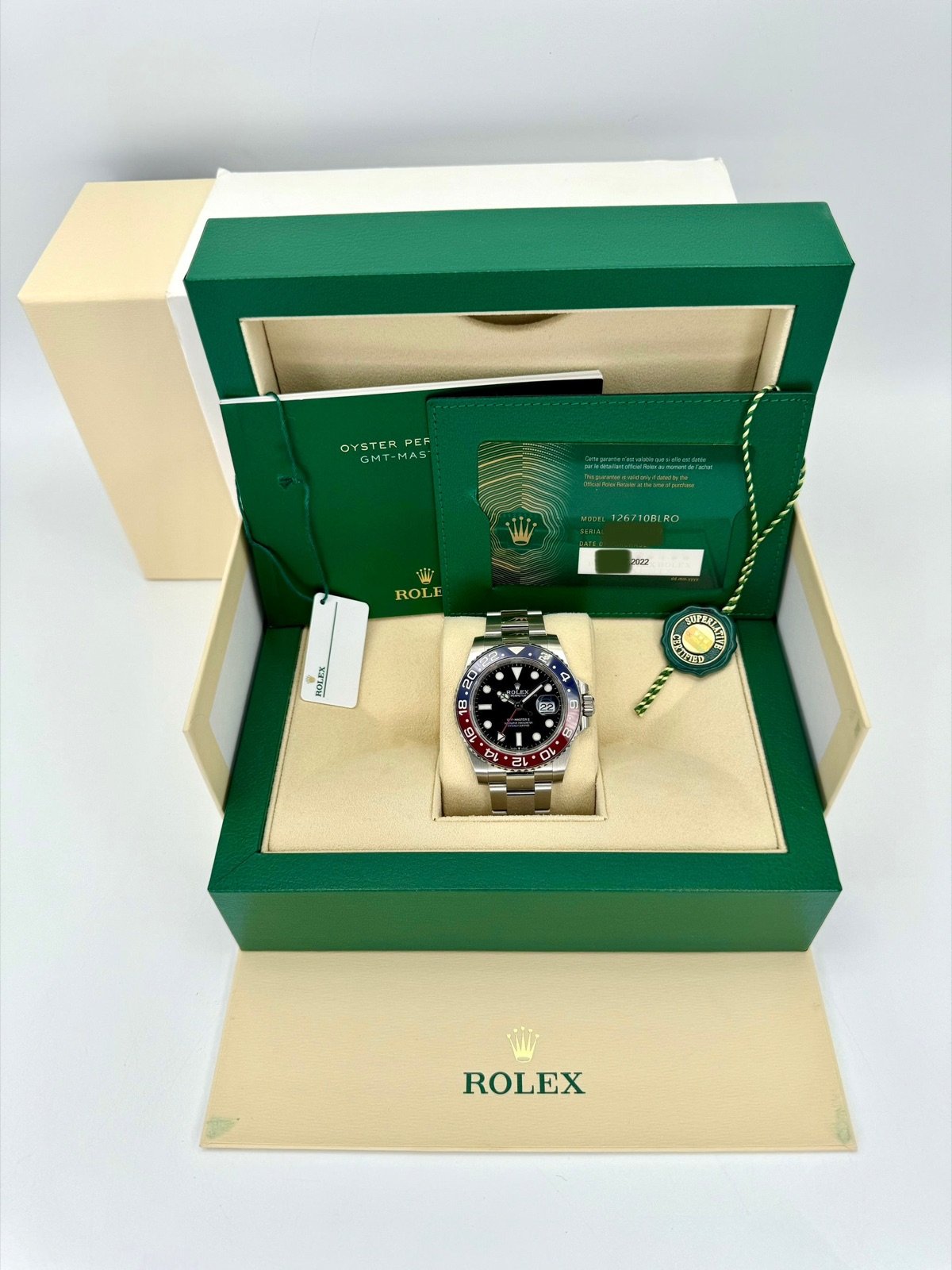 2022 GMT-Master II “Pepsi” 40mm 126710BLRO Oyster (Unworn) - Image 12