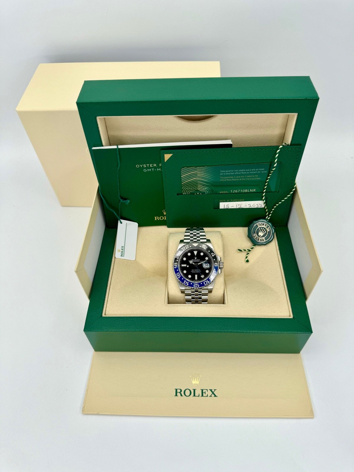 2022 Rolex GMT-Master II “Batgirl” 40mm 126710BLNR Jubilee Black Dial - Image 12