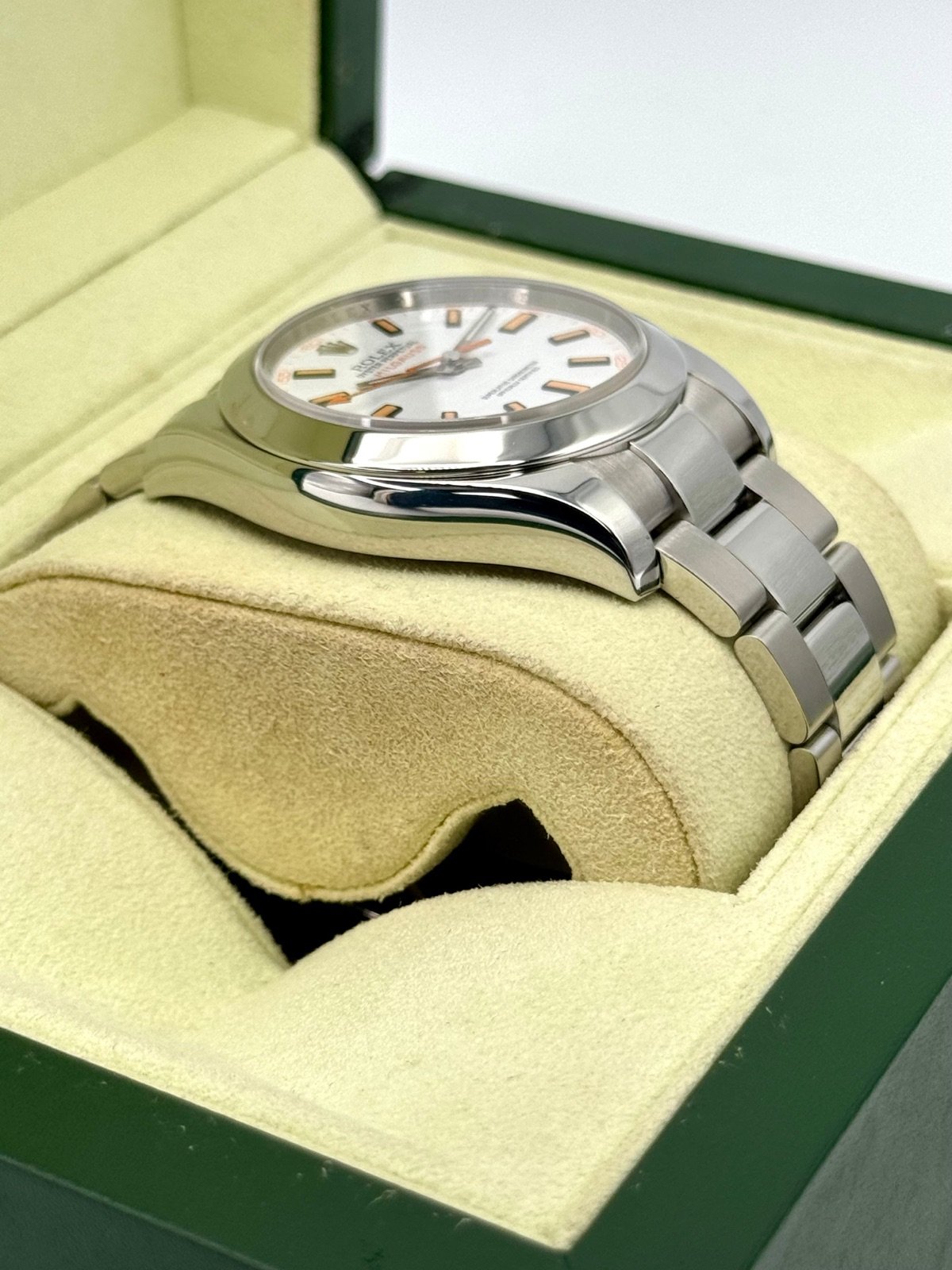 2008 Rolex Milgauss 40mm 116400 Stainless Steel White Dial - Image 6