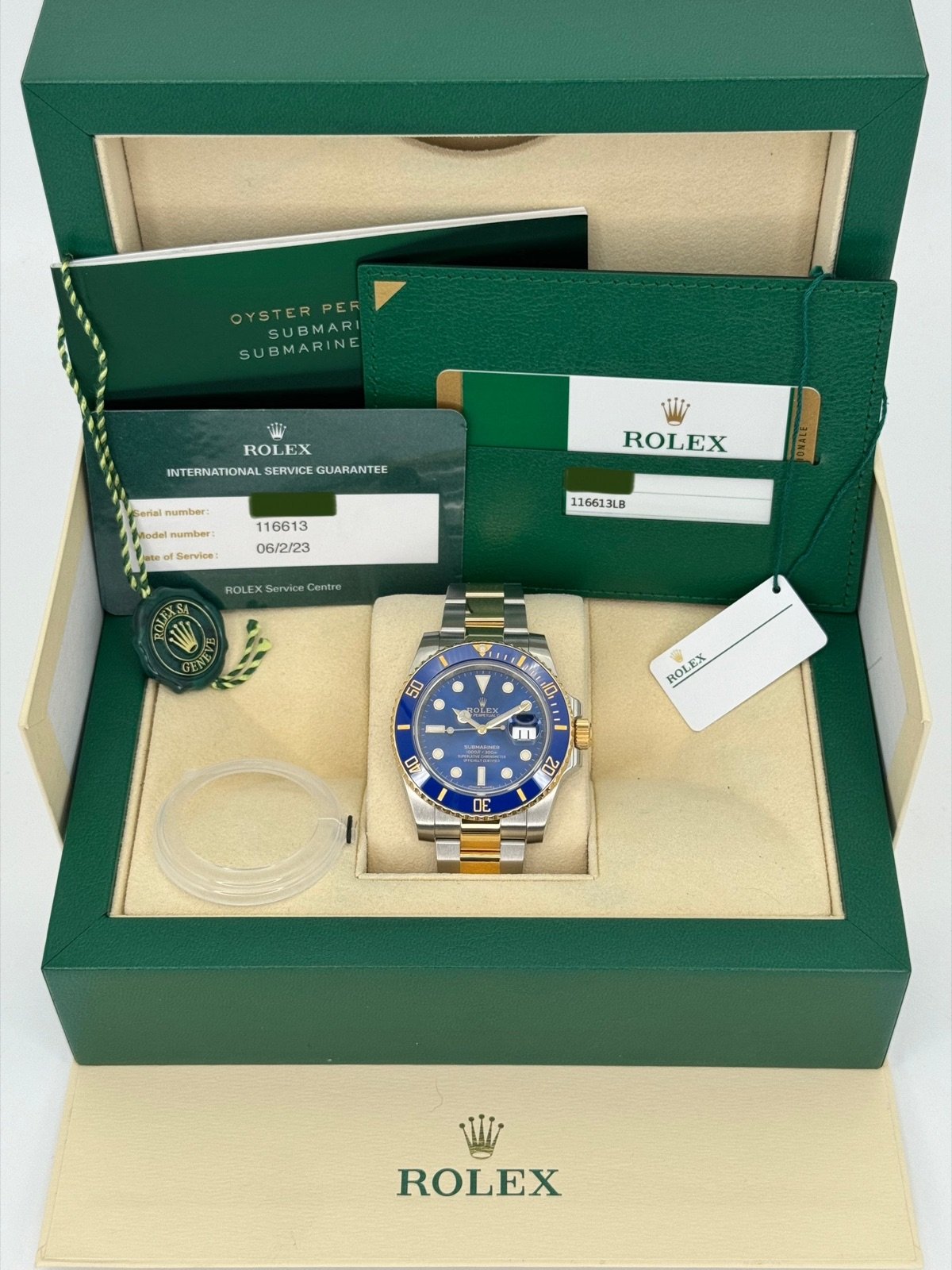 2017 Rolex Submariner “Bluesy” 40mm 116613LB Two-Tone Blue Dial - Image 11