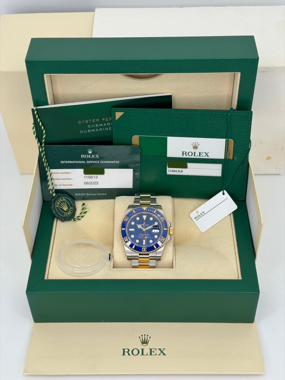 2017 Rolex Submariner “Bluesy” 40mm 116613LB Two-Tone Blue Dial - Image 12
