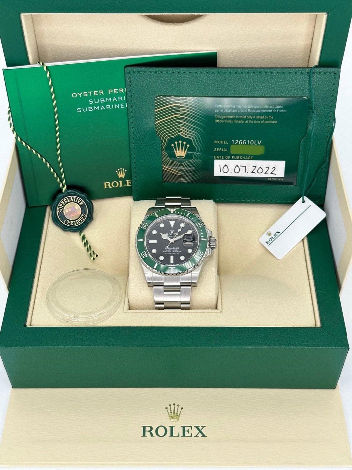 2022 Rolex Submariner “Starbucks” 41mm 126610LV Black Dial - Image 11