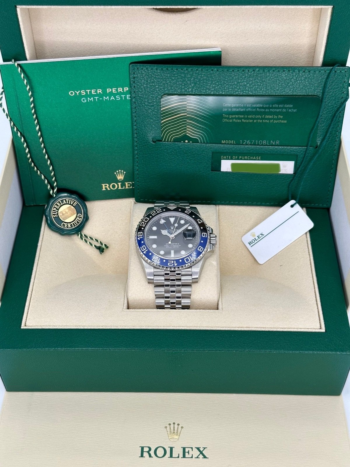 2023 Rolex GMT-Master II “Batgirl” 40mm 126710BLNR Jubilee Black Dial - Image 11