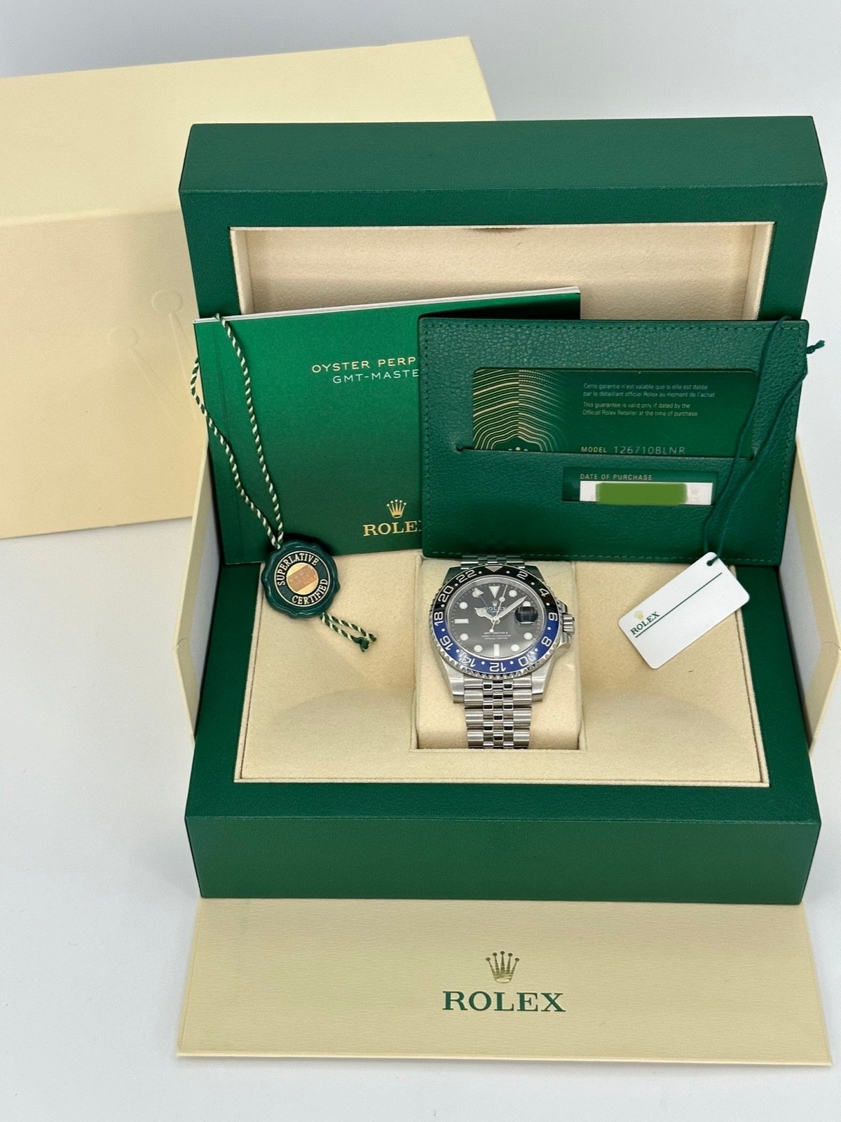 2023 Rolex GMT-Master II “Batgirl” 40mm 126710BLNR Jubilee Black Dial - Image 12