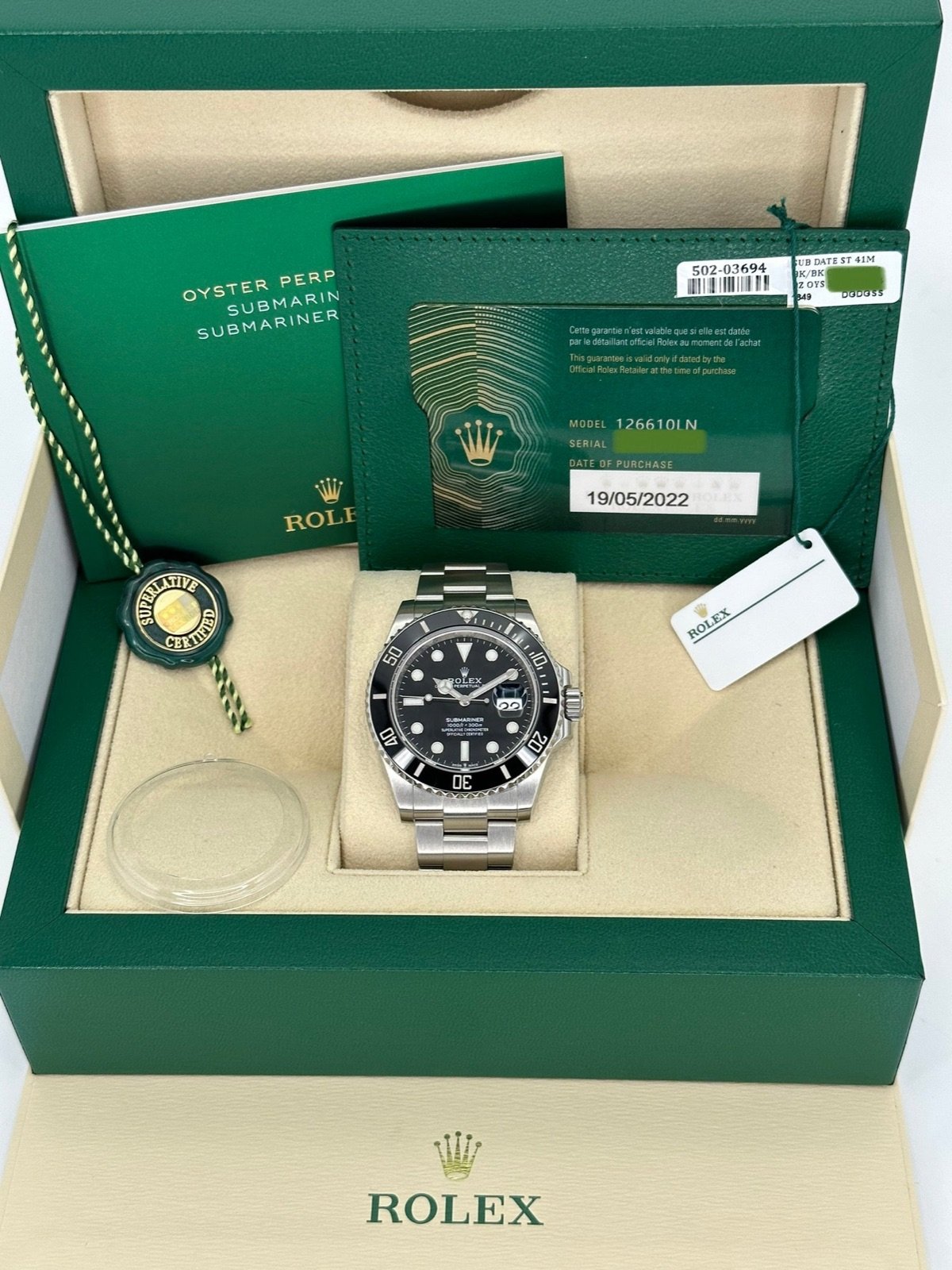 2022 Rolex Submariner 41mm 126610LN Stainless Steel Black Dial - Image 11