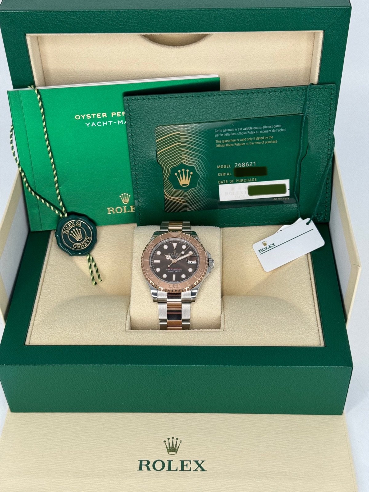 2023 Rolex Yacht-Master 37mm 268621 Two-Tone Chocolate Dial - Image 11