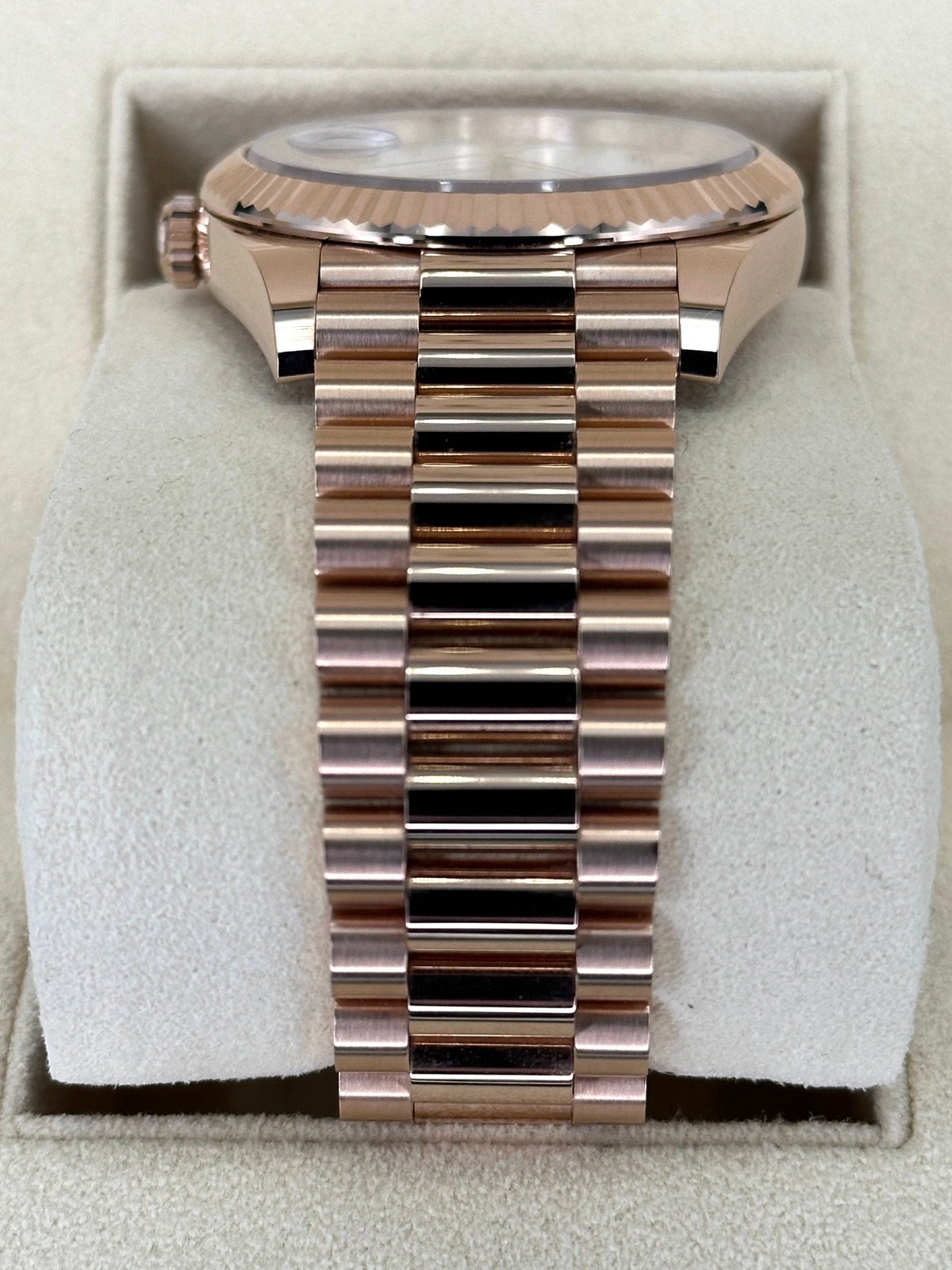 2024 Rolex Day-Date 228235 Presidential Rose Gold White Dial (Unworn) - Image 4